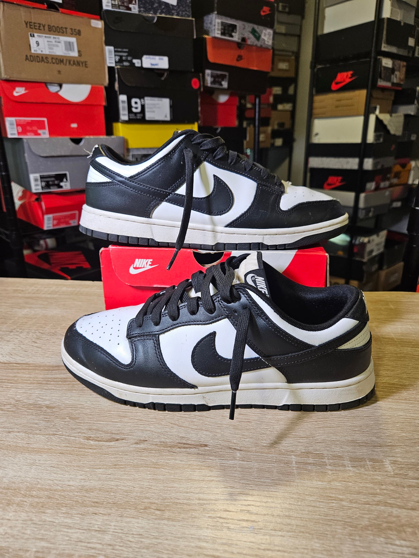 Size 11 - Dunk Low Black White