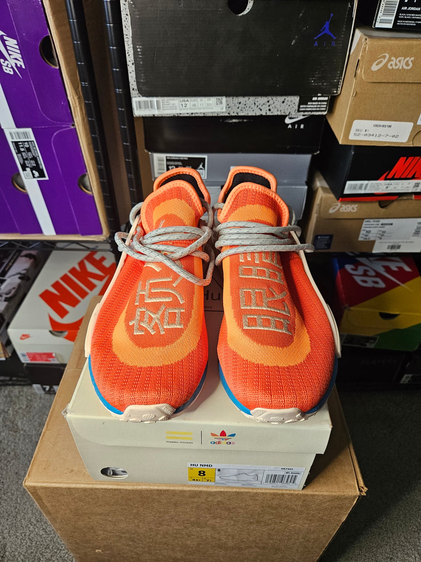 Size 8 - Pharrell x NMD Human Race Extra Eye - Bold Orange