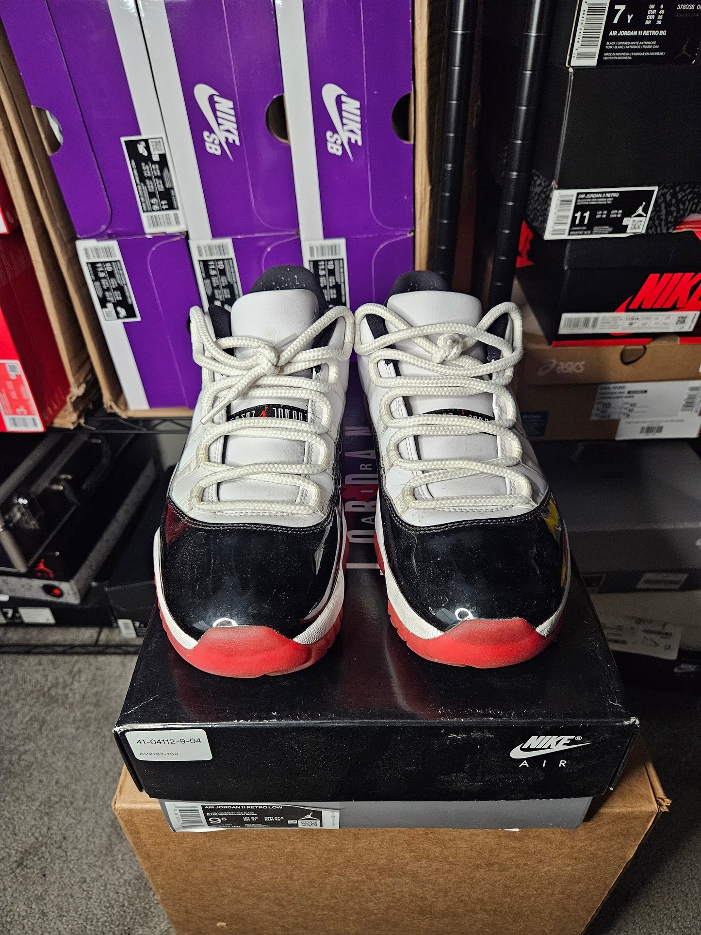 Size 9.5 - AJ 11 Retro Low Concord-Bred
