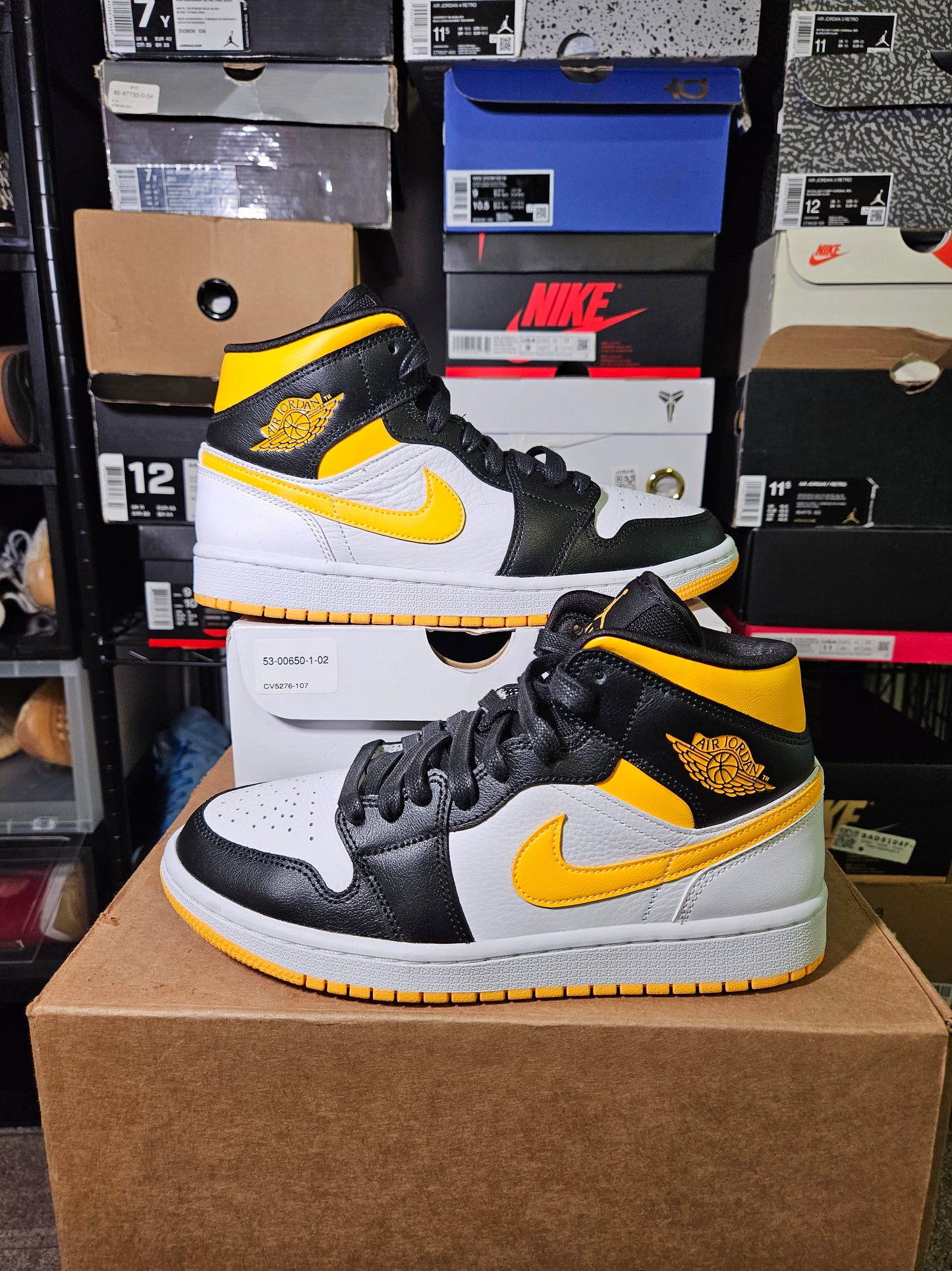 Size 9W - Air Jordan 1 SE Mid White Laser Orange