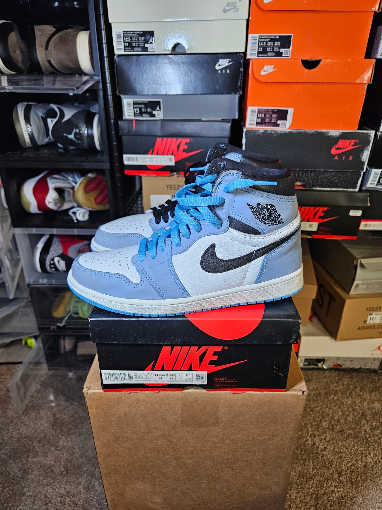 Size 8 - AJ 1 Retro OG High University Blue