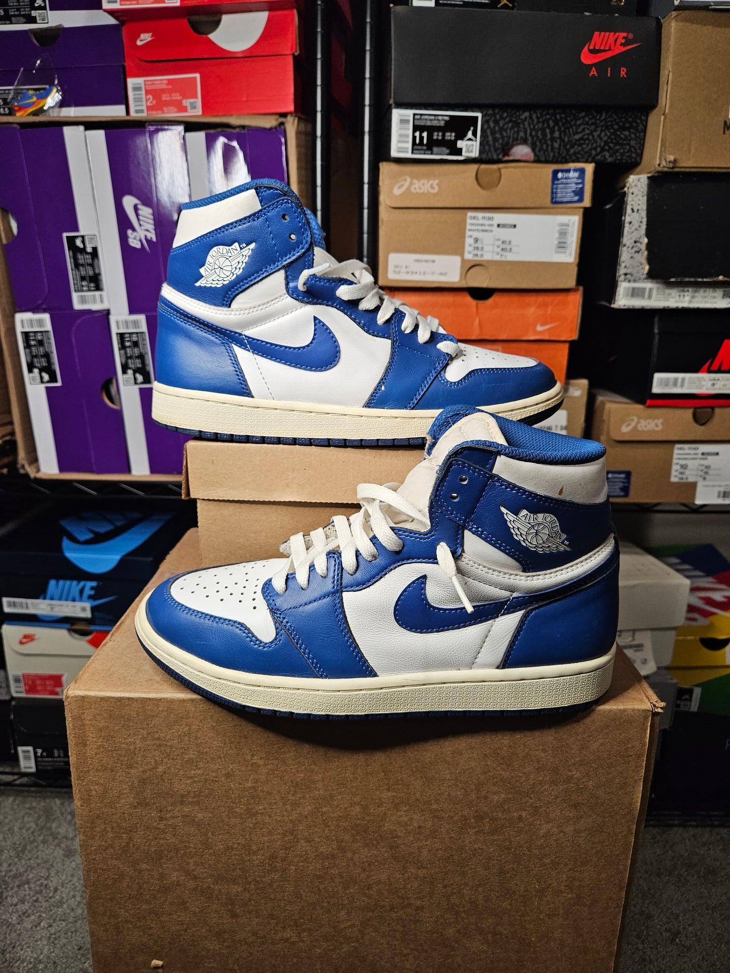 Size 8.5 - AJ 1 Retro High OG Storm Blue 2016