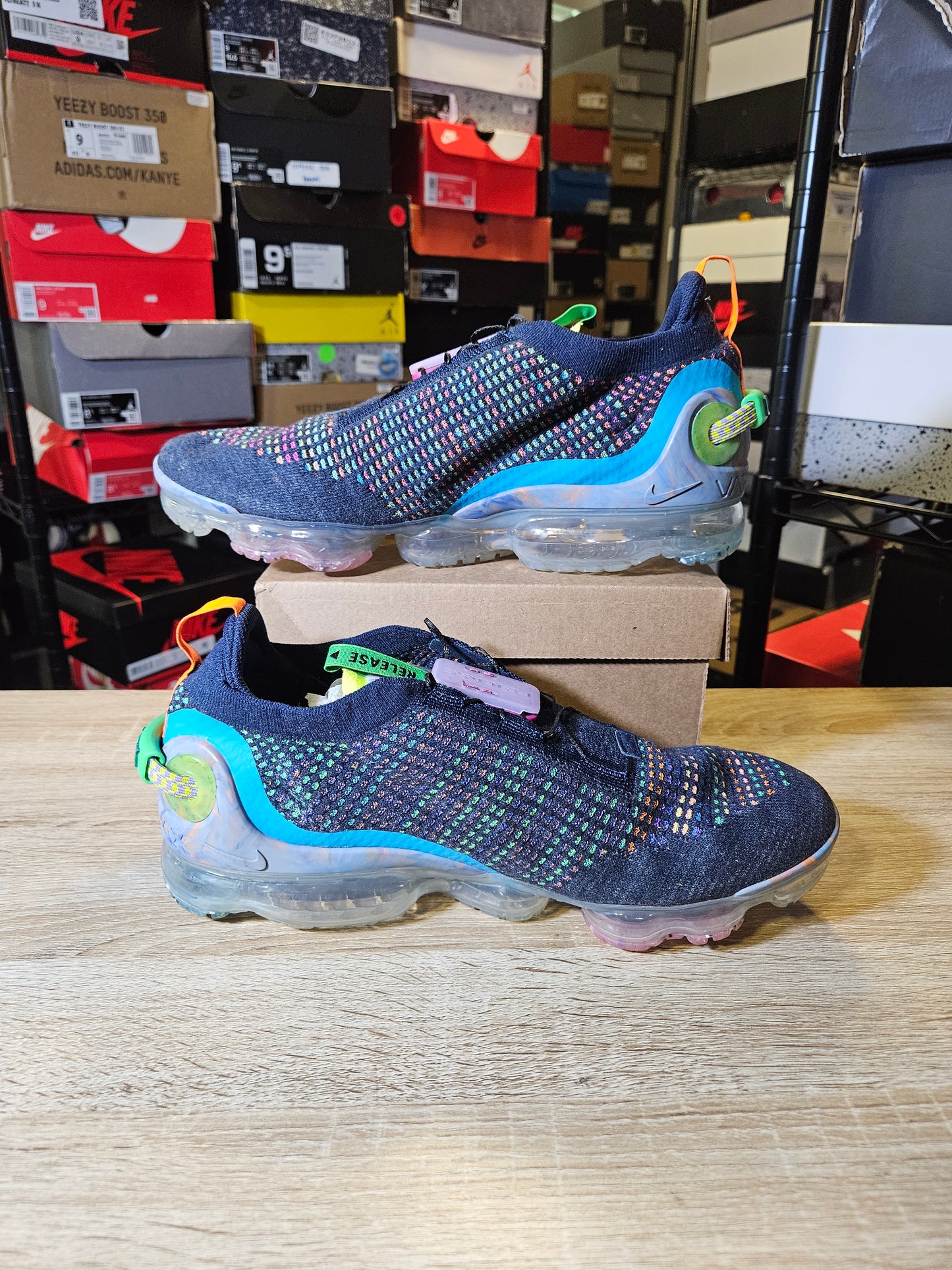 Size 10.5 - Air VaporMax 2020 Flyknit Deep Royal Blue Multi