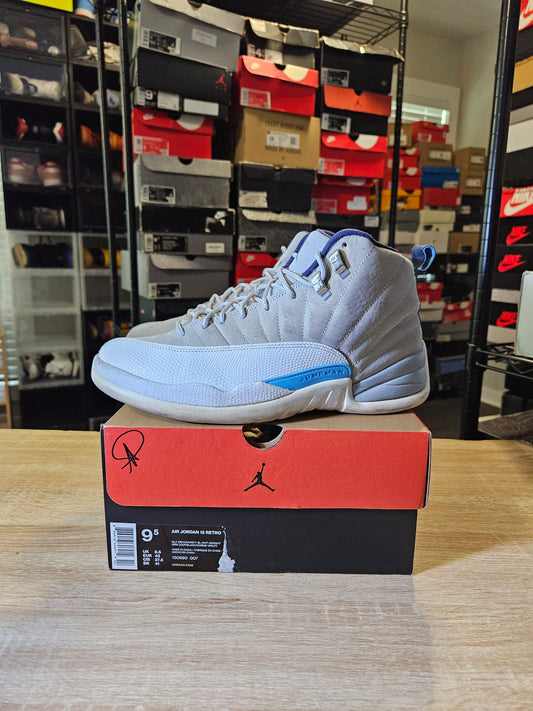 Size 9.5 - AJ 12 Retro Grey University Blue