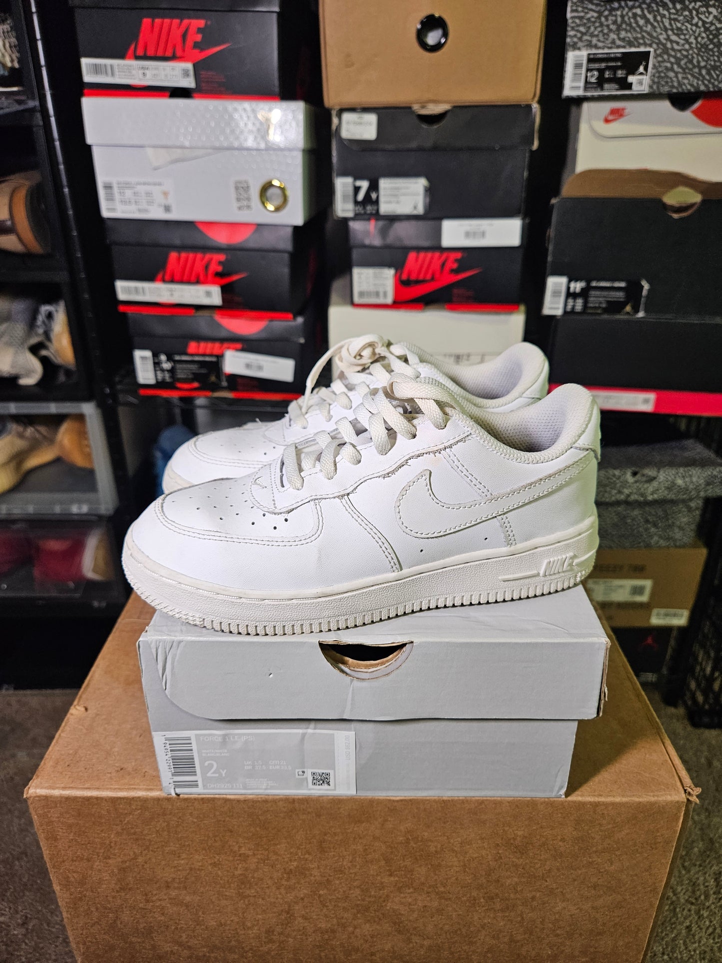 Size 2Y - AF 1 White