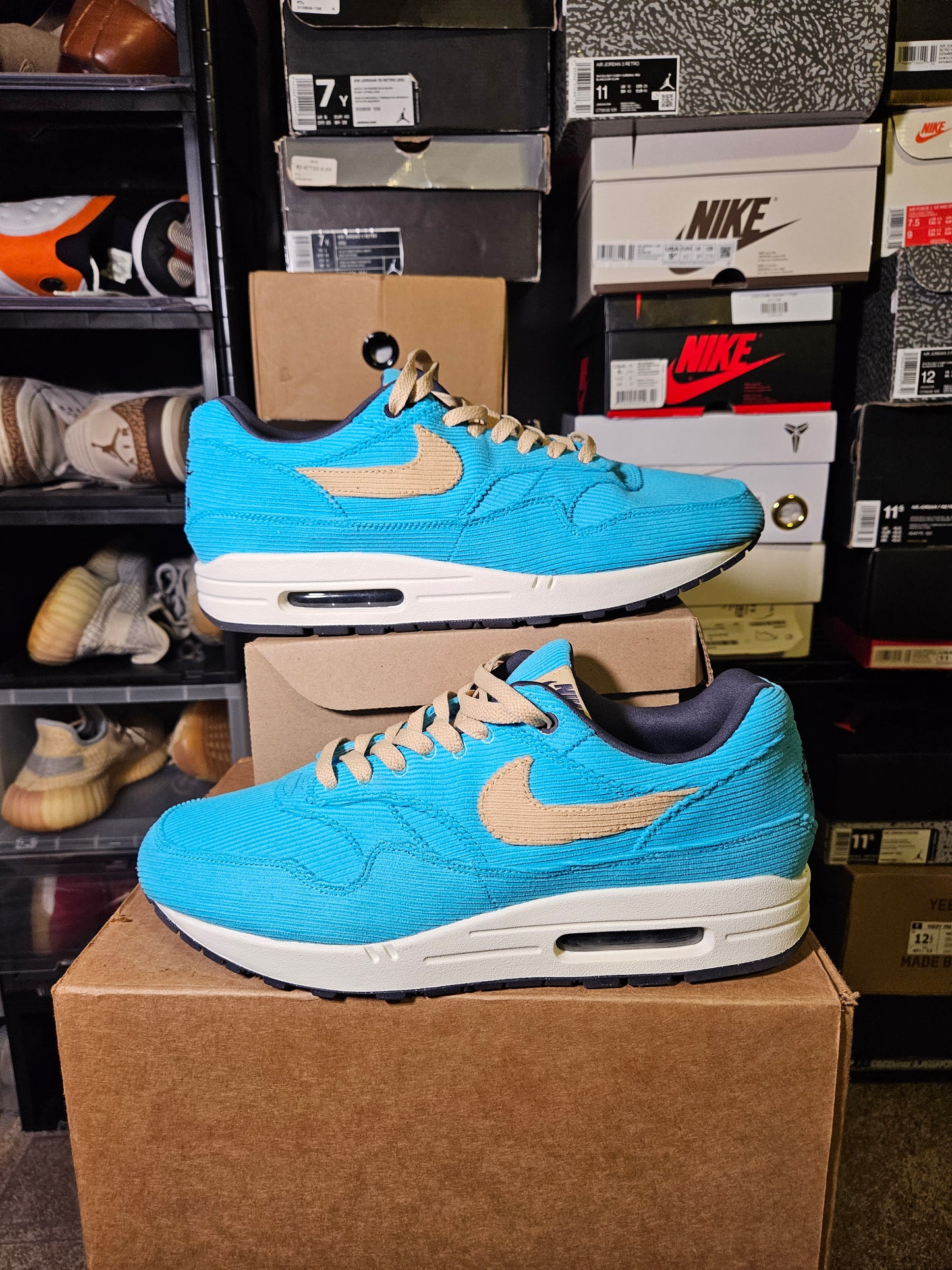 Size 12 - Air Max 1 Premium Baltic Blue Corduroy