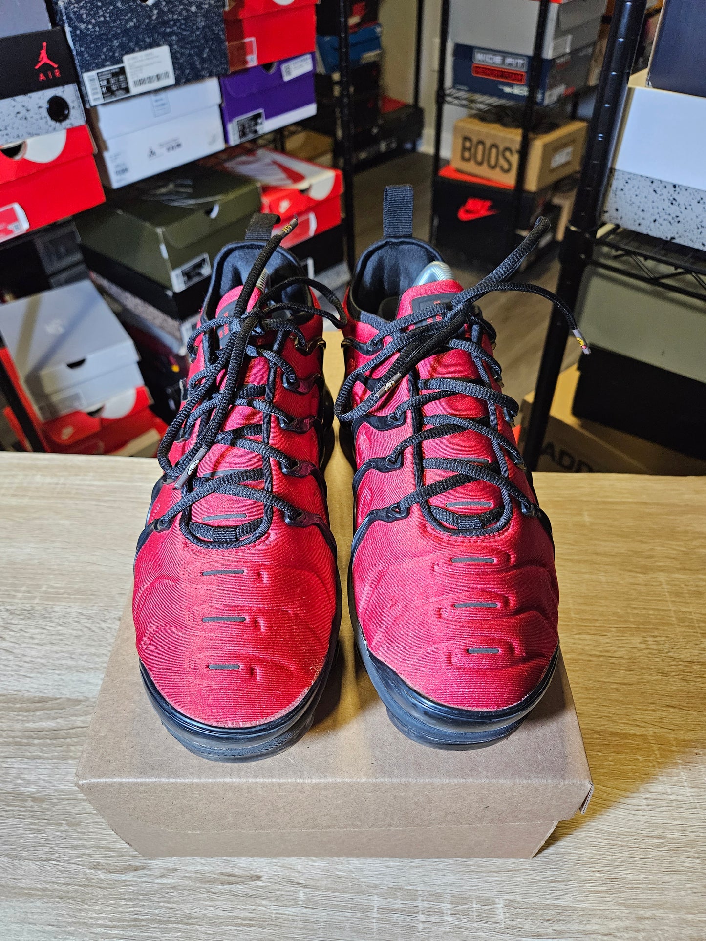 Size 8.5 - Air VaporMax Plus University Red