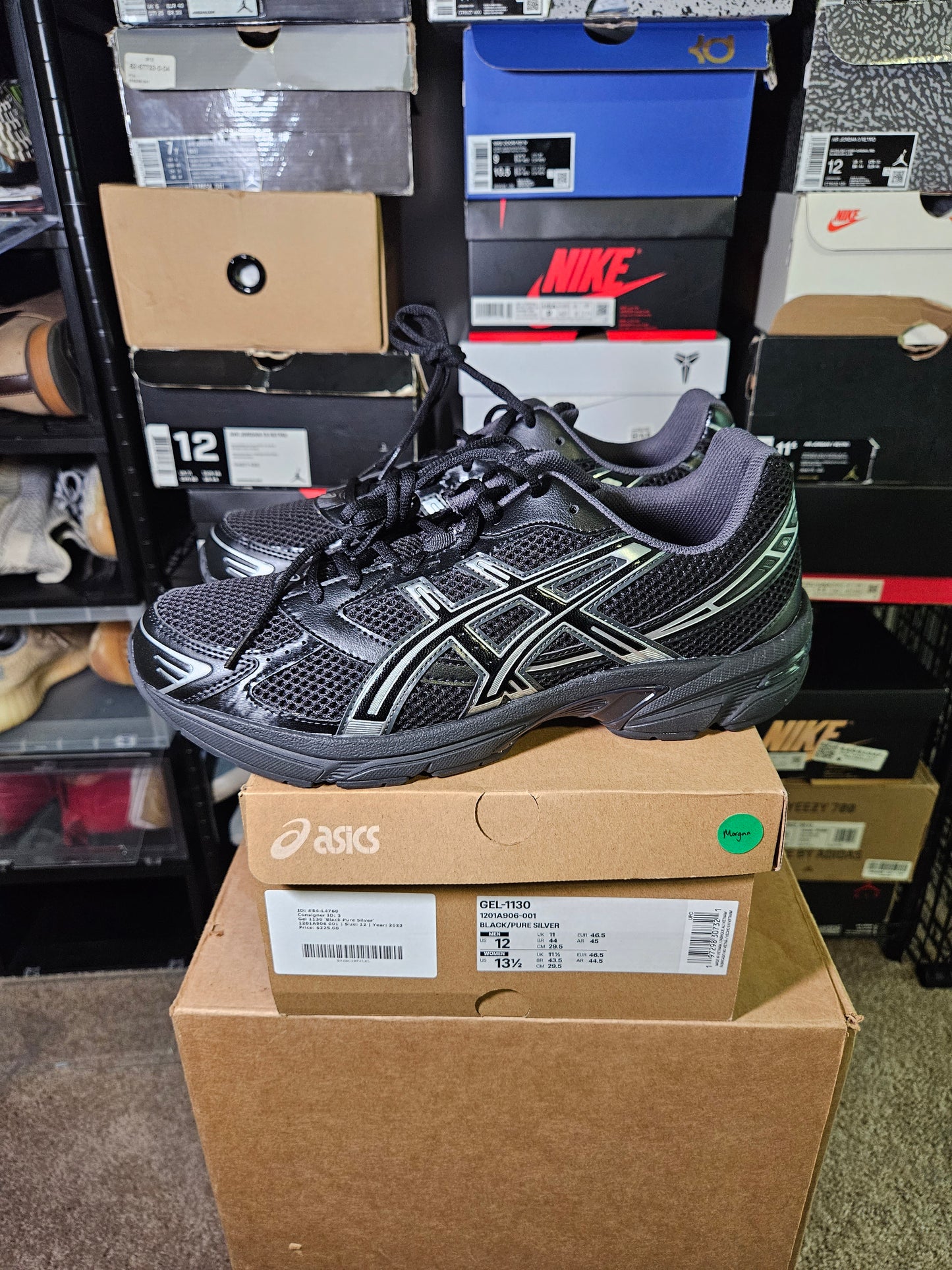 Size 12 - ASICS 1130 Black