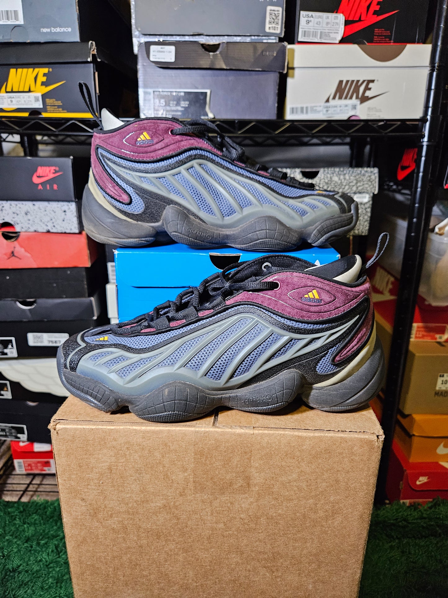 Size 9.5 - adidas Packer Shoes x Intimidation Tech Ink