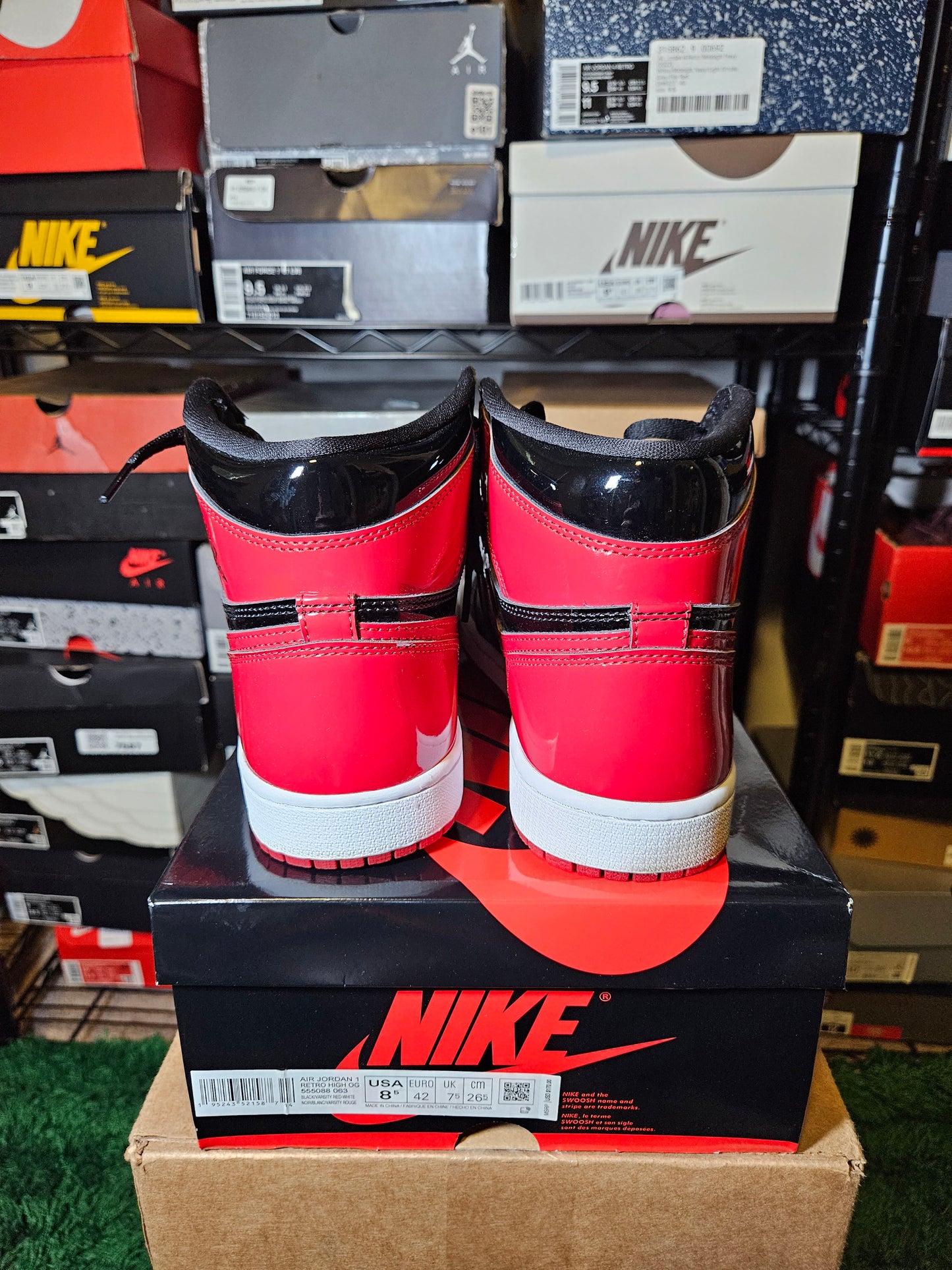 Size 8.5 - AJ 1 Retro OG High Patent Bred