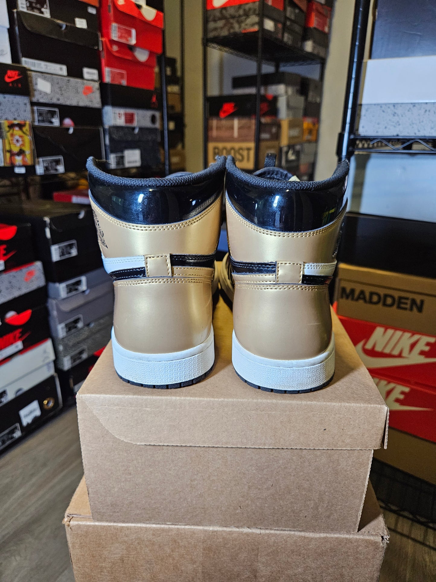 Size 10.5 - Air Jordan 1 Retro OG NRG High Gold Toe