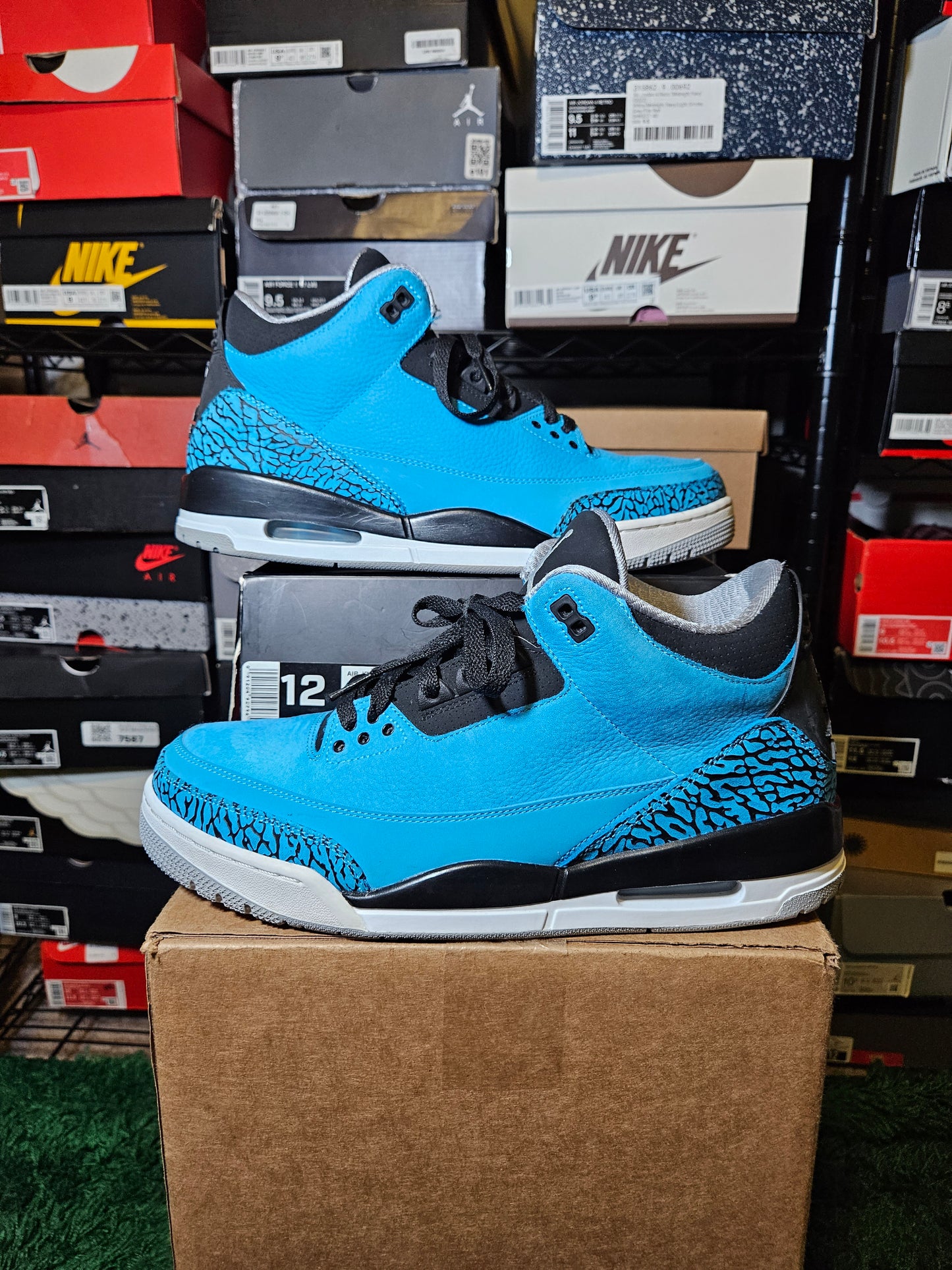 Size 12 - AJ 3 Retro Powder Blue