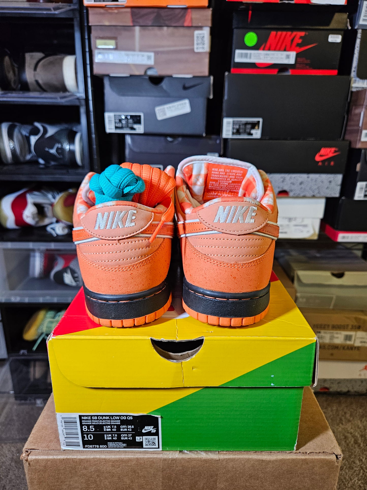 Size 8.5 - Dunk Low SB x Concepts Orange Lobster