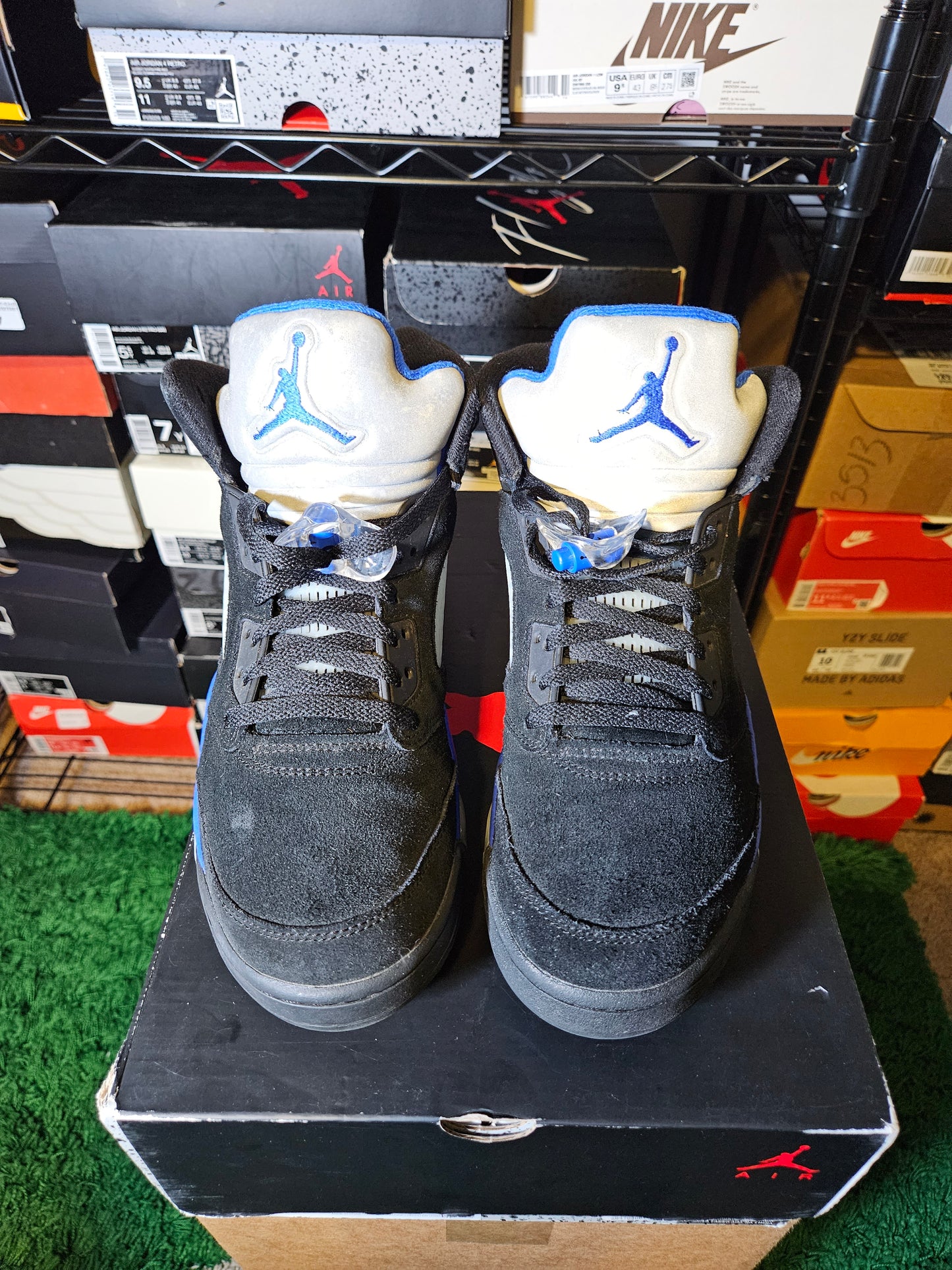 Size 9 - Jordan 5 Retro Mid Racer Blue
