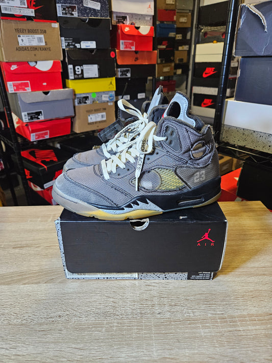 Size 10.5 - AJ 5 Retro SP x Off-White Mid Muslin