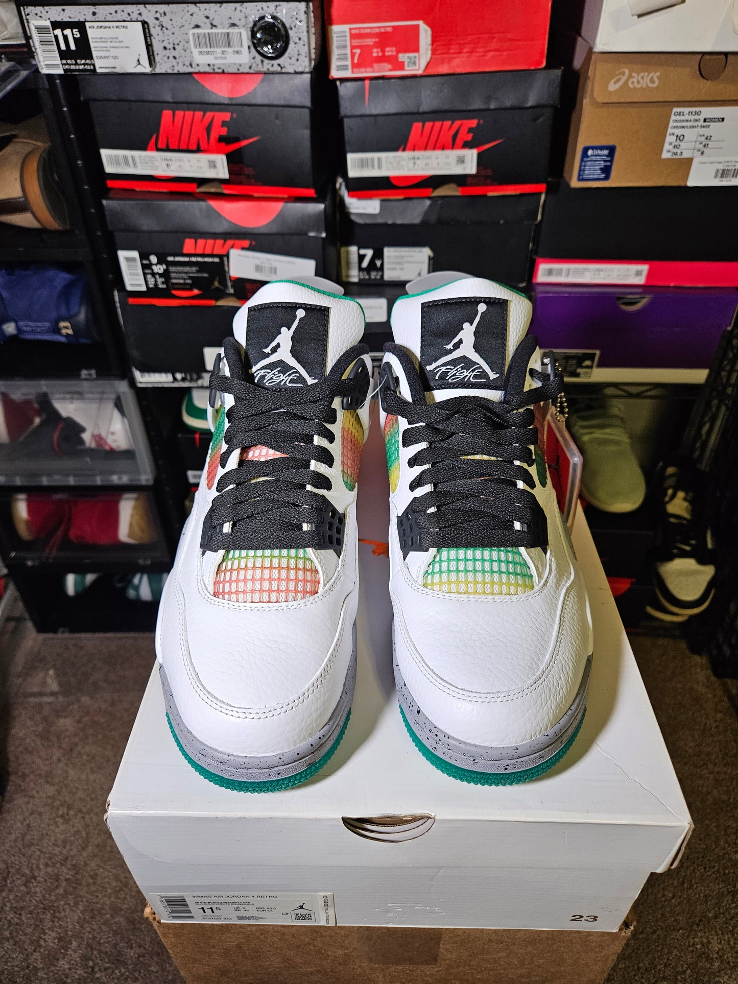 Size 11.5W/10M - AJ 4 Retro Rasta