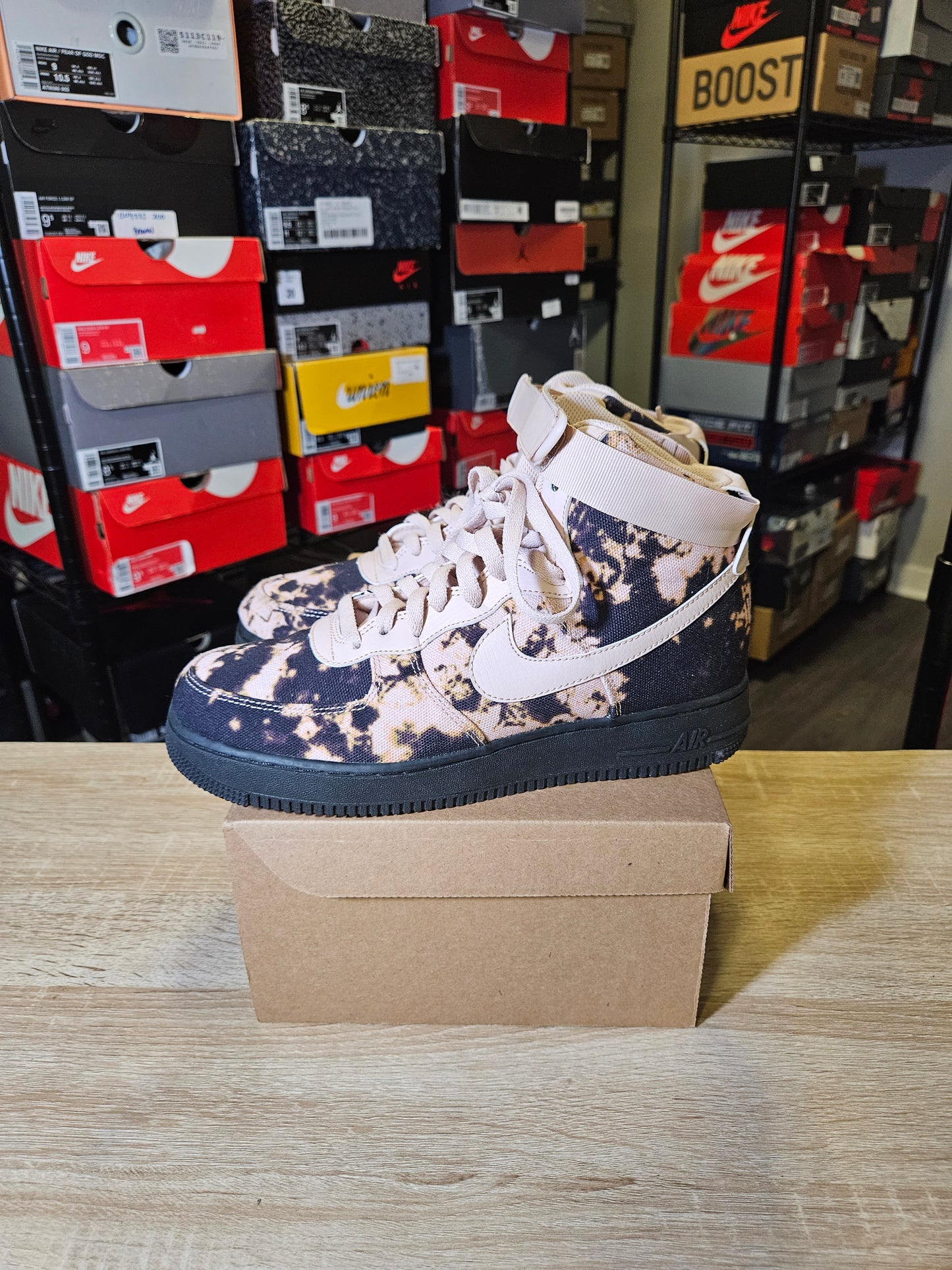 Size 8.5 - AF1 High Acid Wash Print