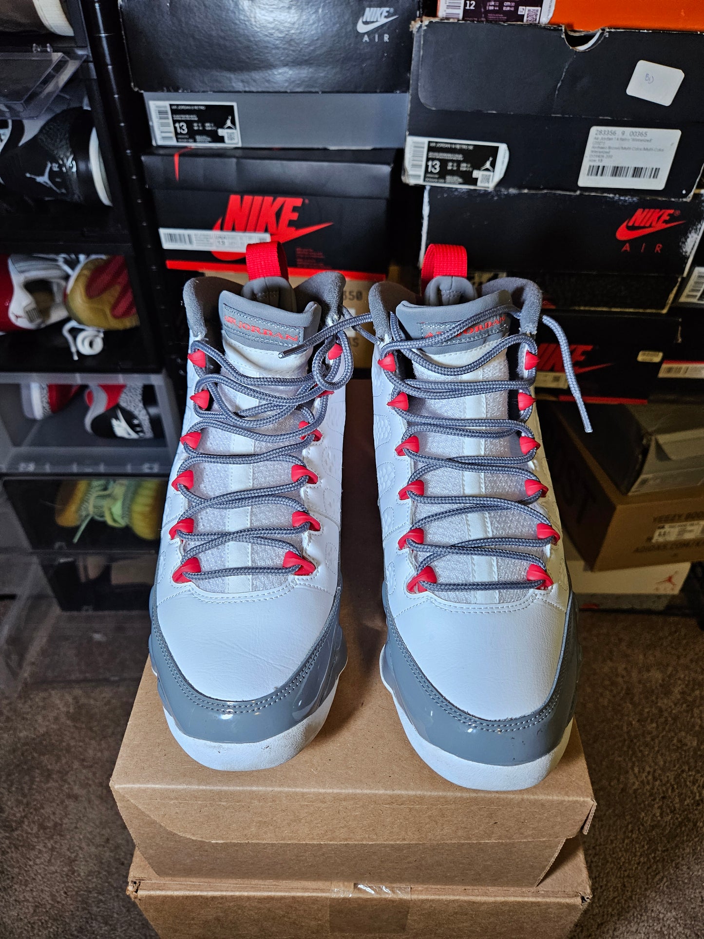 Size 9 - AJ 9 Retro Mid Fire Red