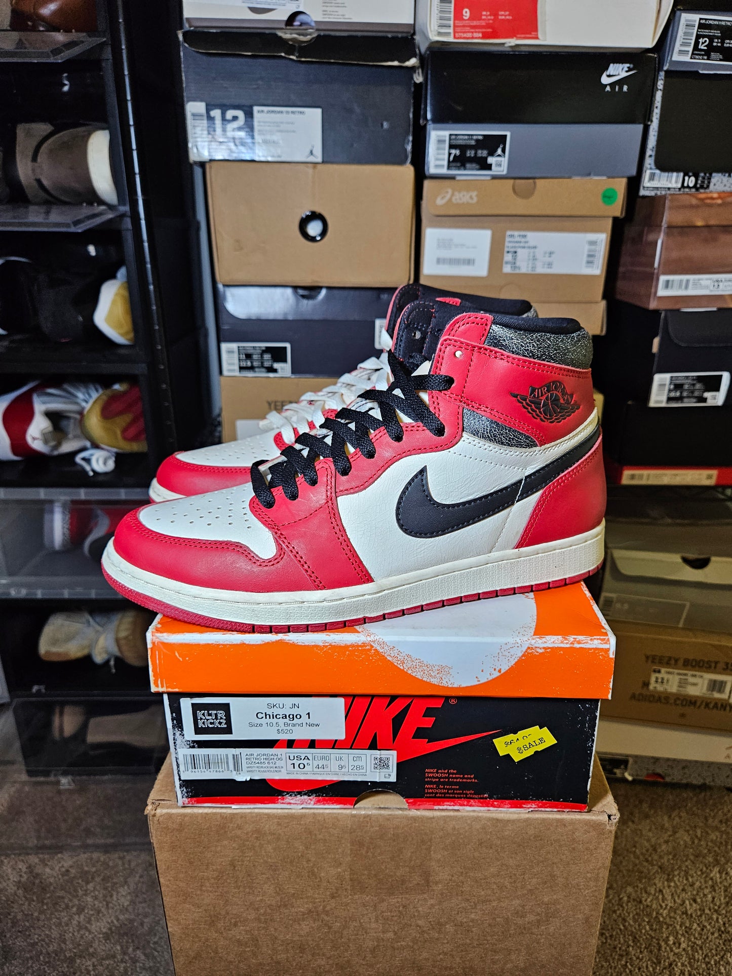 Size 10.5 - AJ 1 Retro High OG Chicago Reimagined Lost & Found 2022