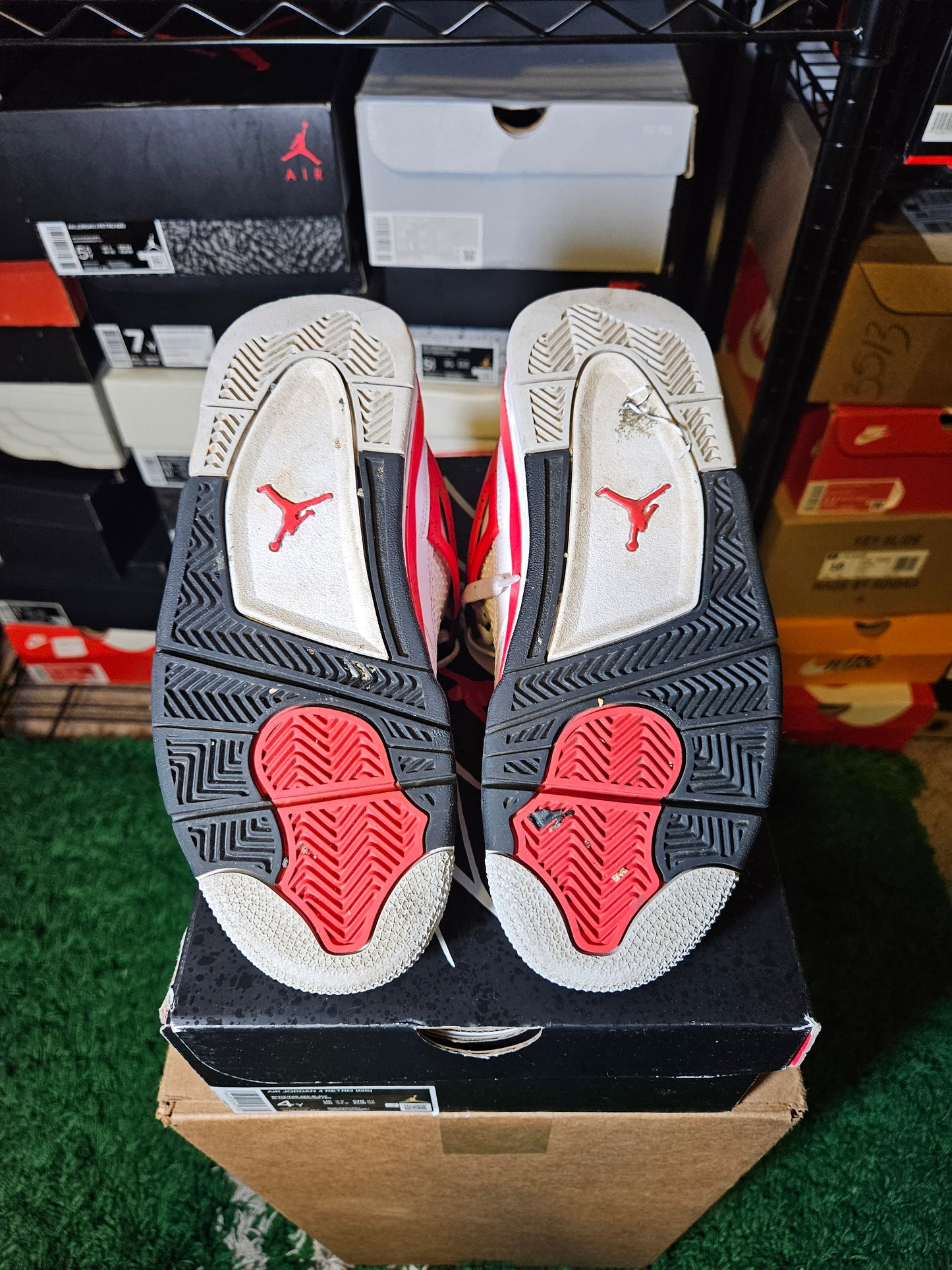 Size 4 - AJ 4 Retro Mid Red Cement