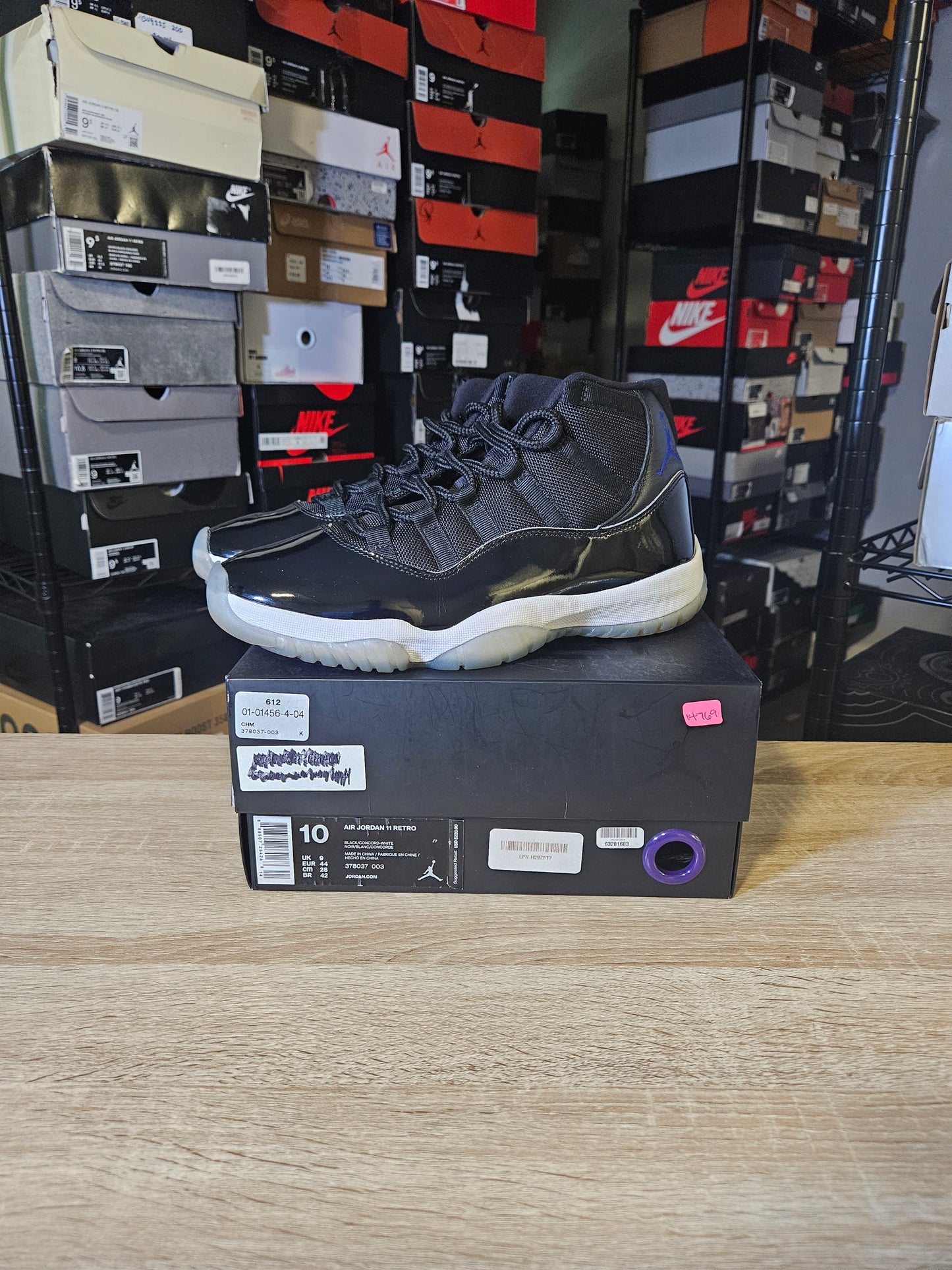 Size 10 - AJ 11 Retro High Space Jam