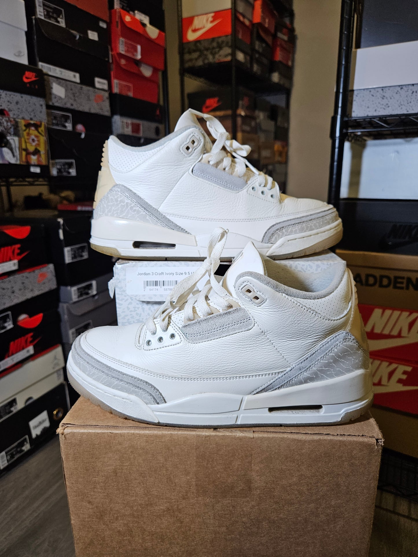 Size 9.5 - AJ 3 Retro SE Craft Ivory