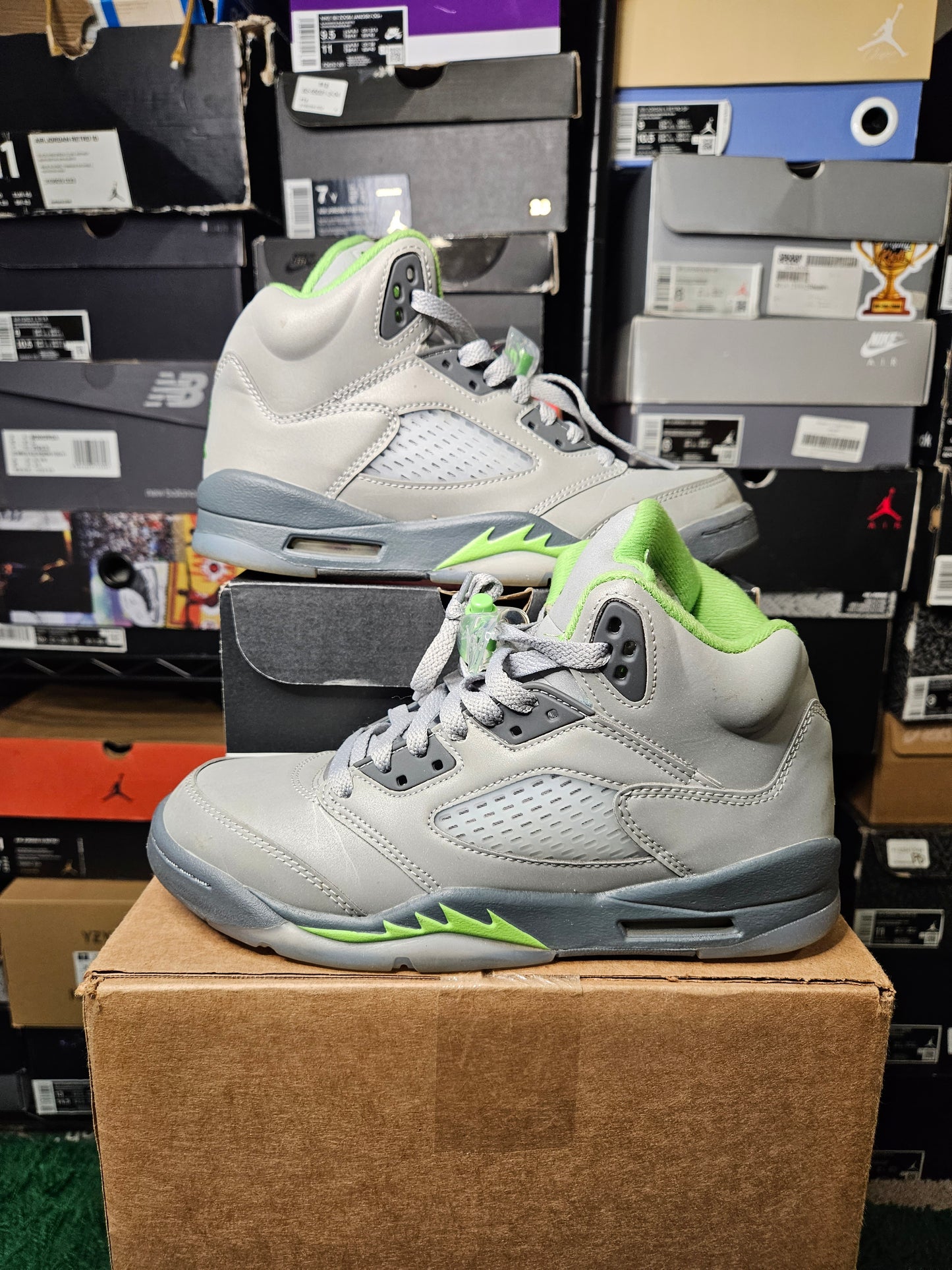Size 6 - AJ 5 Retro Green Bean