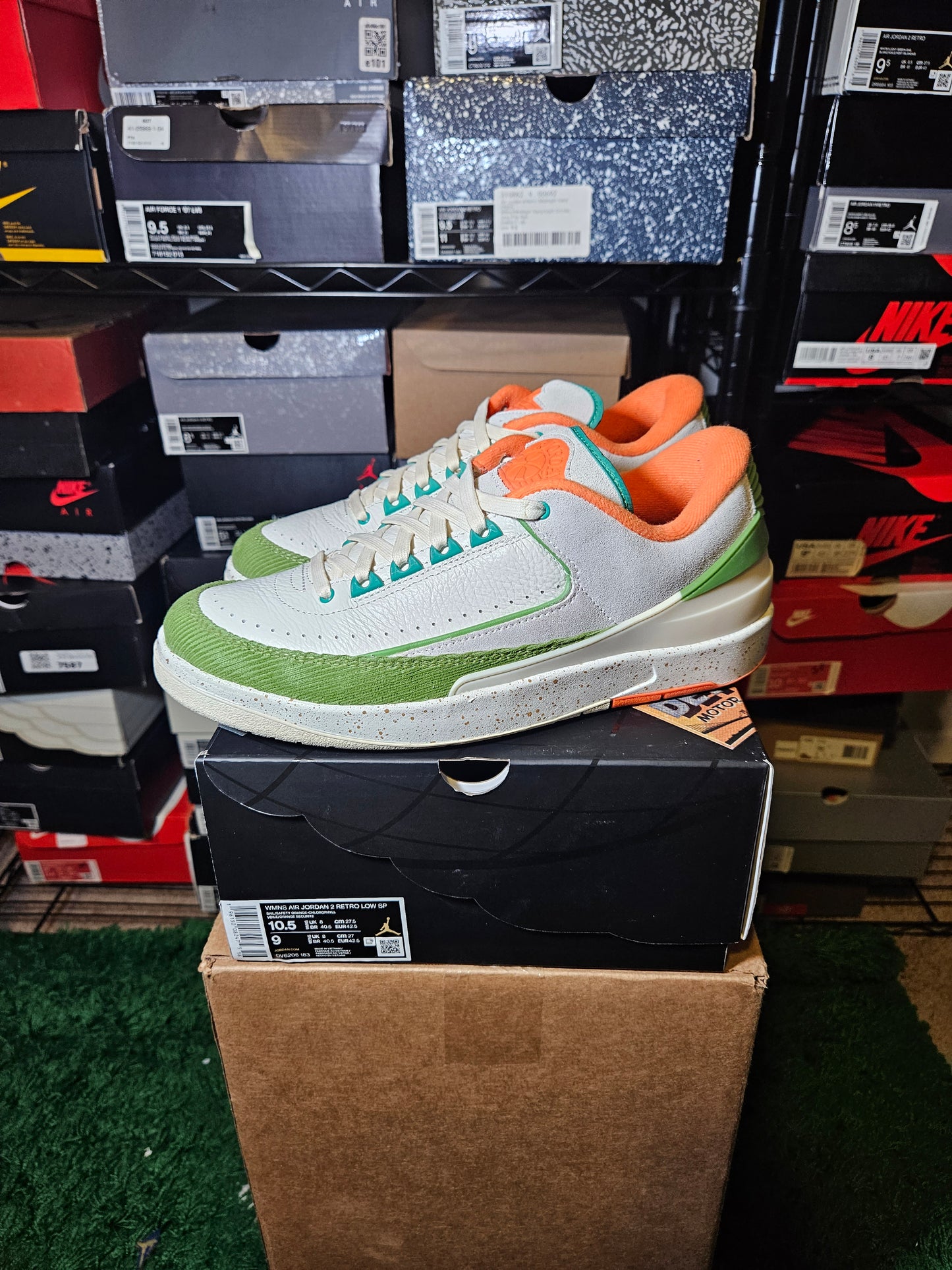 Size 10.5W/9M - Titan x AJ 2 Retro Low Ivory
