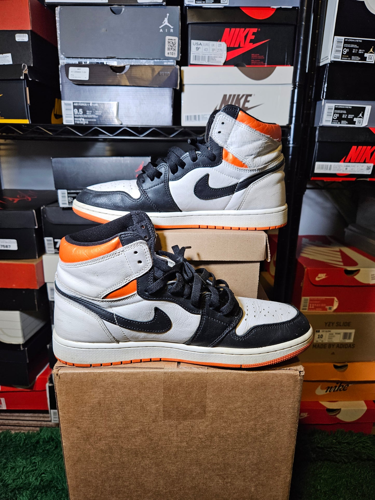 Size 10.5 - AJ 1 Retro High Electro Orange