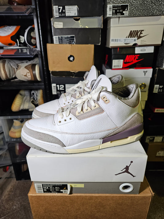 Size 14.5W/13M - Jordan 3 Retro SP x A Ma Maniere Low Raised By Women