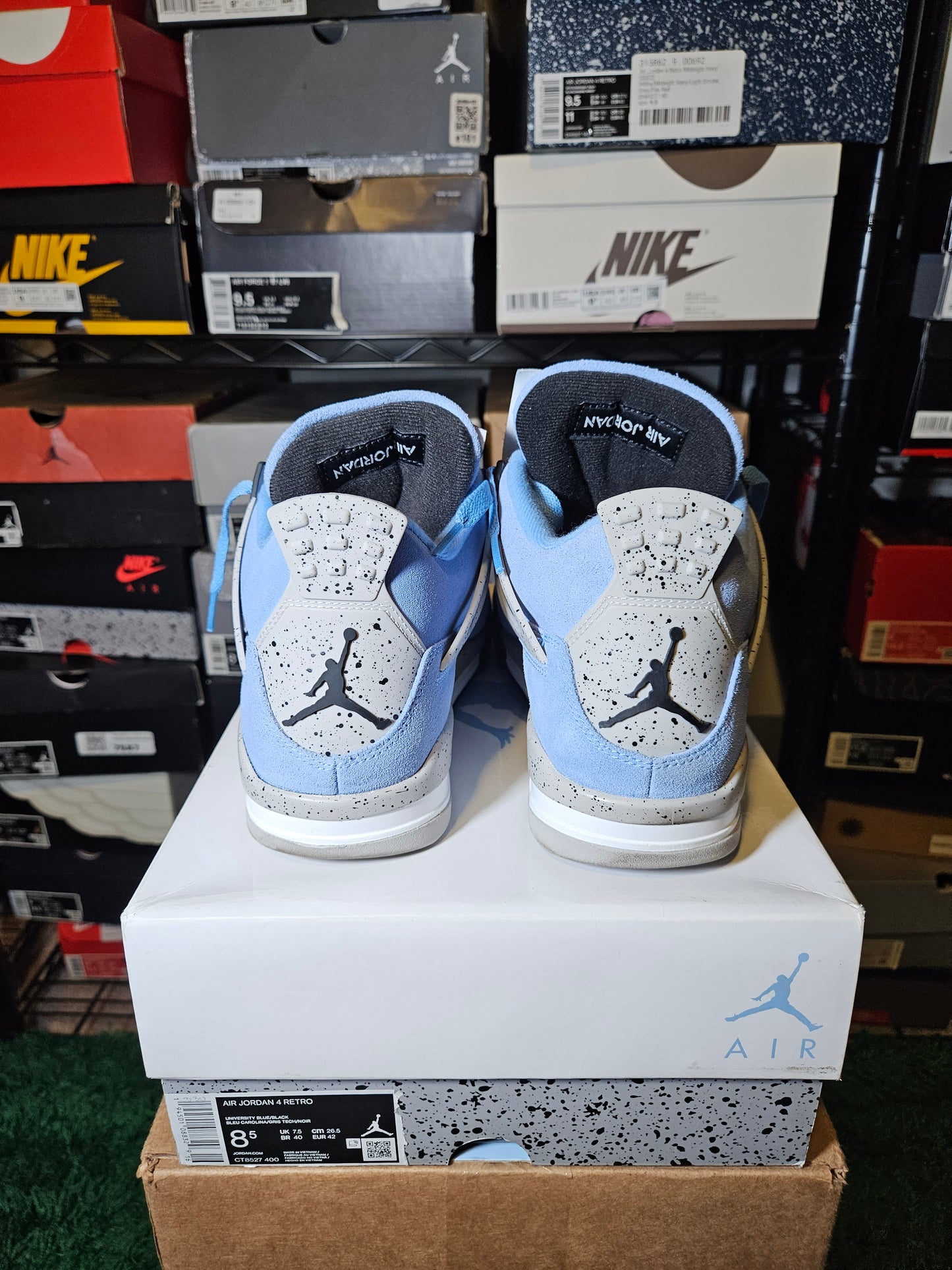 Size 8.5 - AJ 4 Retro Mid University Blue