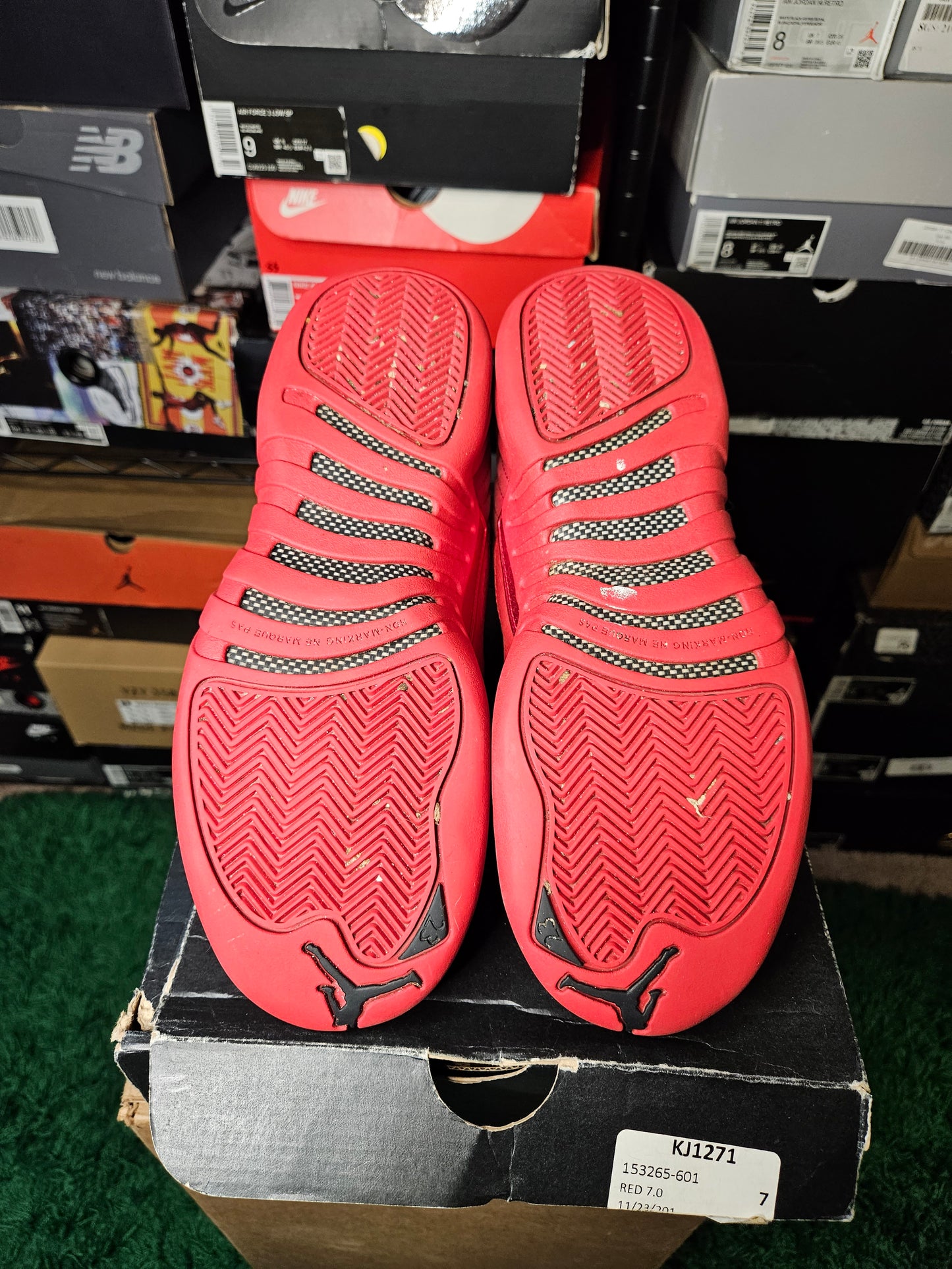 Size 7 - AJ 12 Retro Gym Red