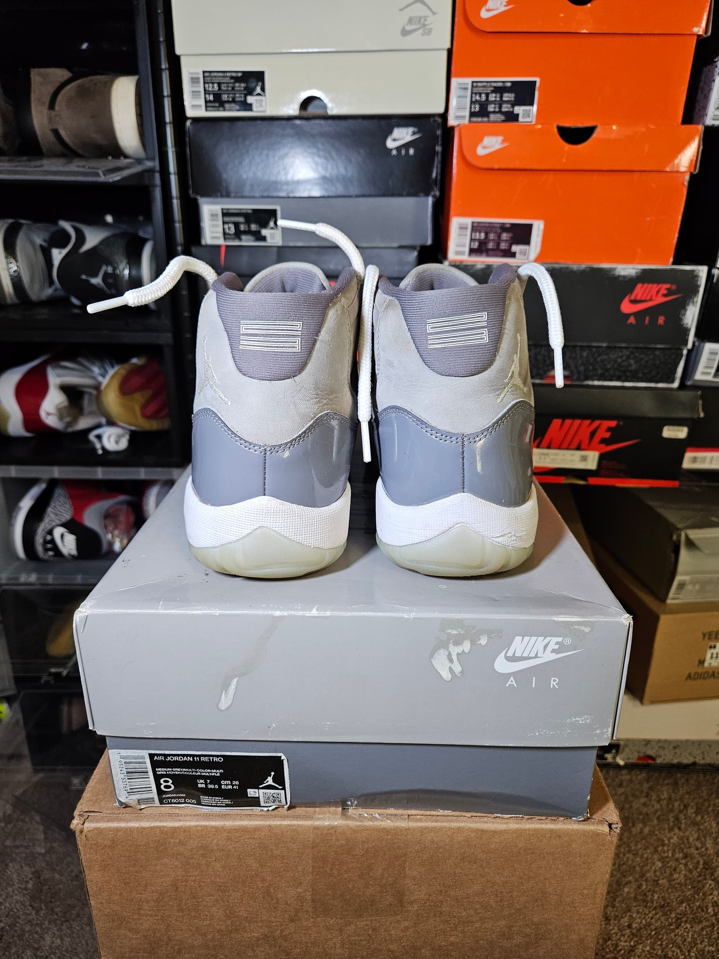 Size 8 - AJ 11 Retro High Cool Grey