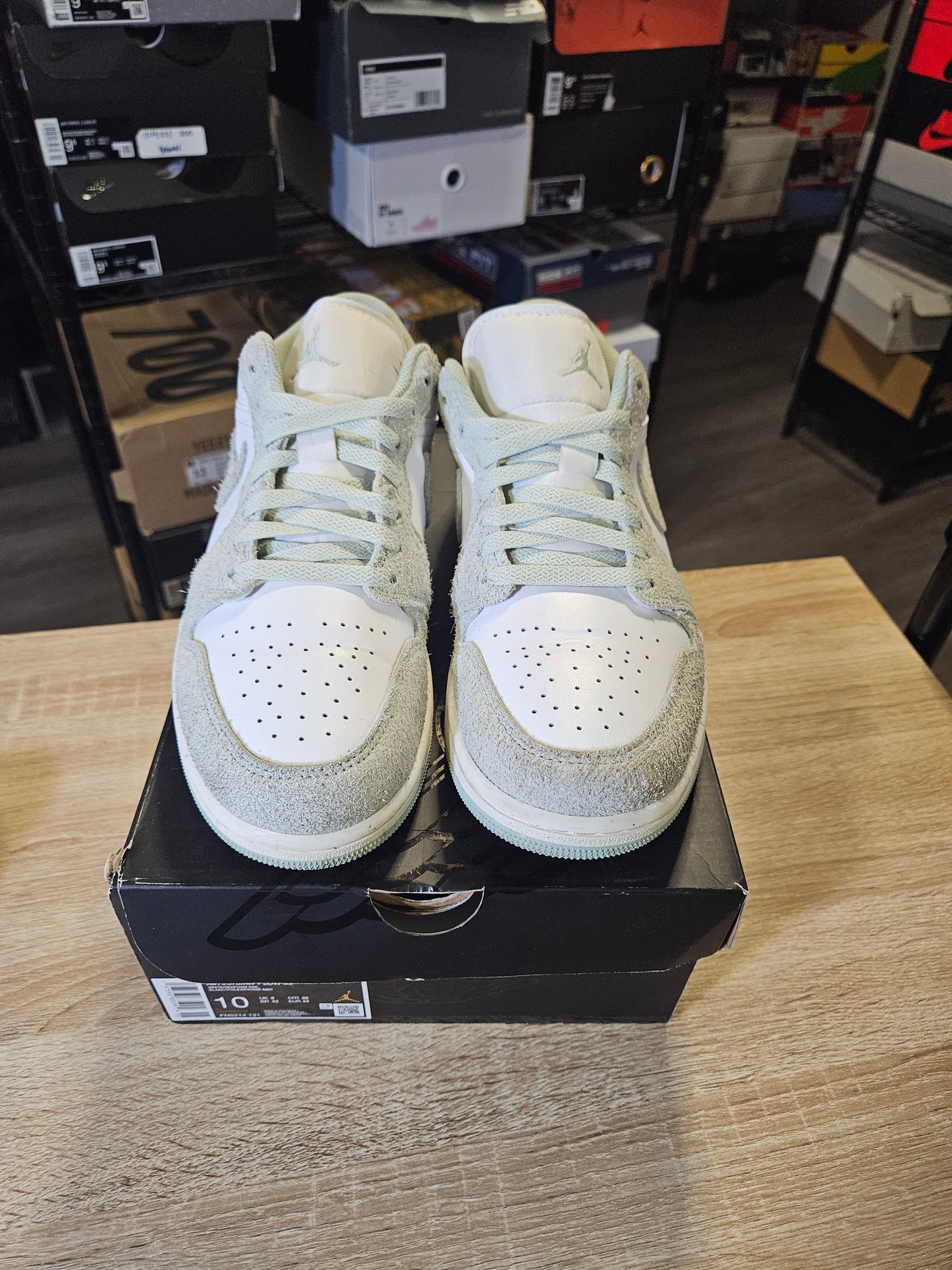 Size 10 - AJ 1 Low Seafoam