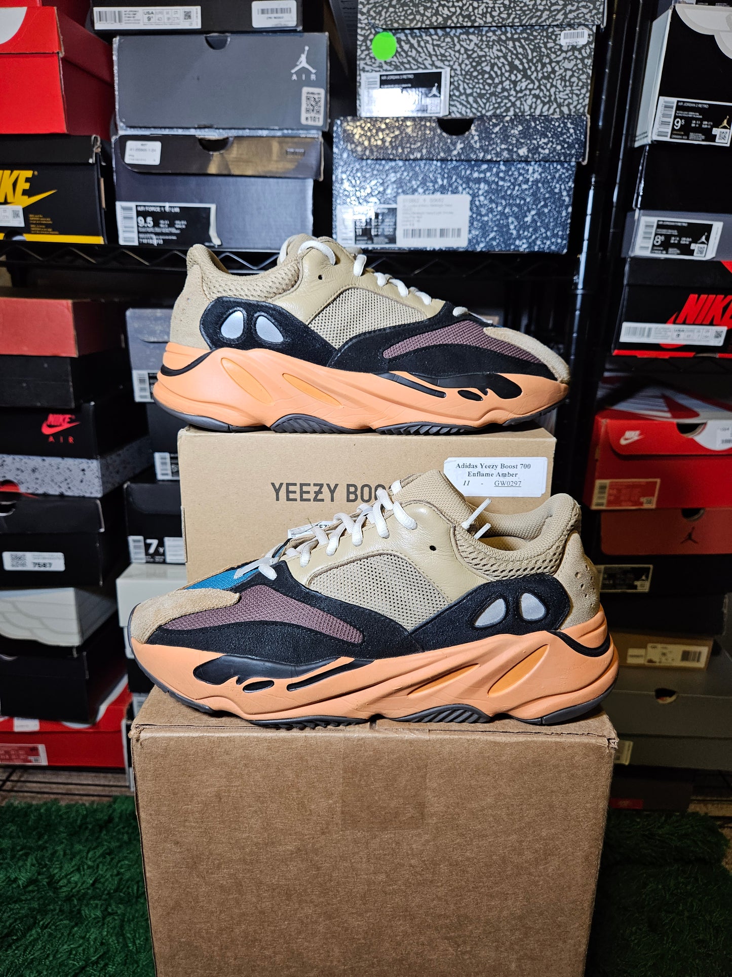 Size 11 - YZY 700 Enflame Amber