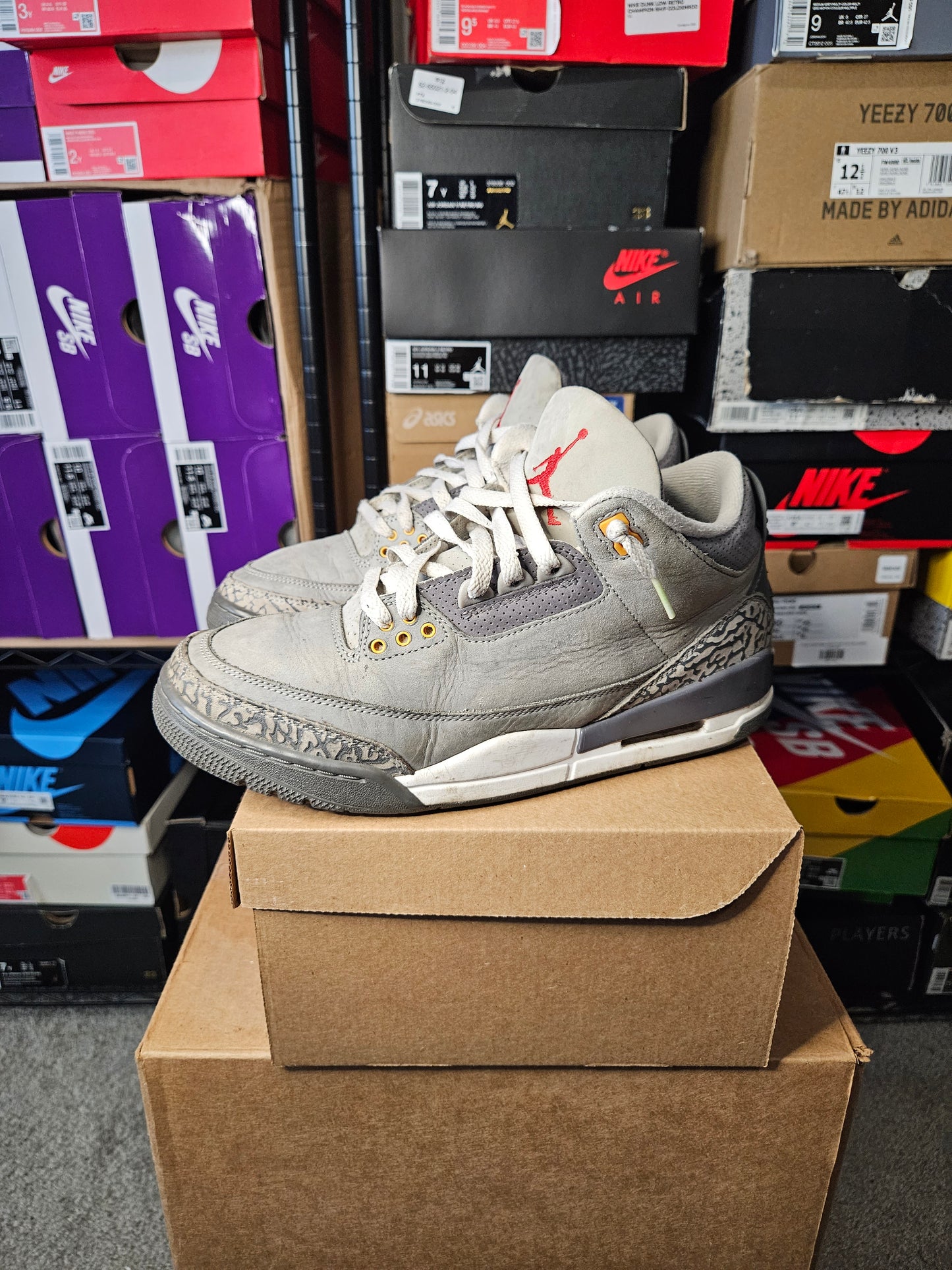 Size 8.5 - AJ 3 Retro Mid Cool Grey