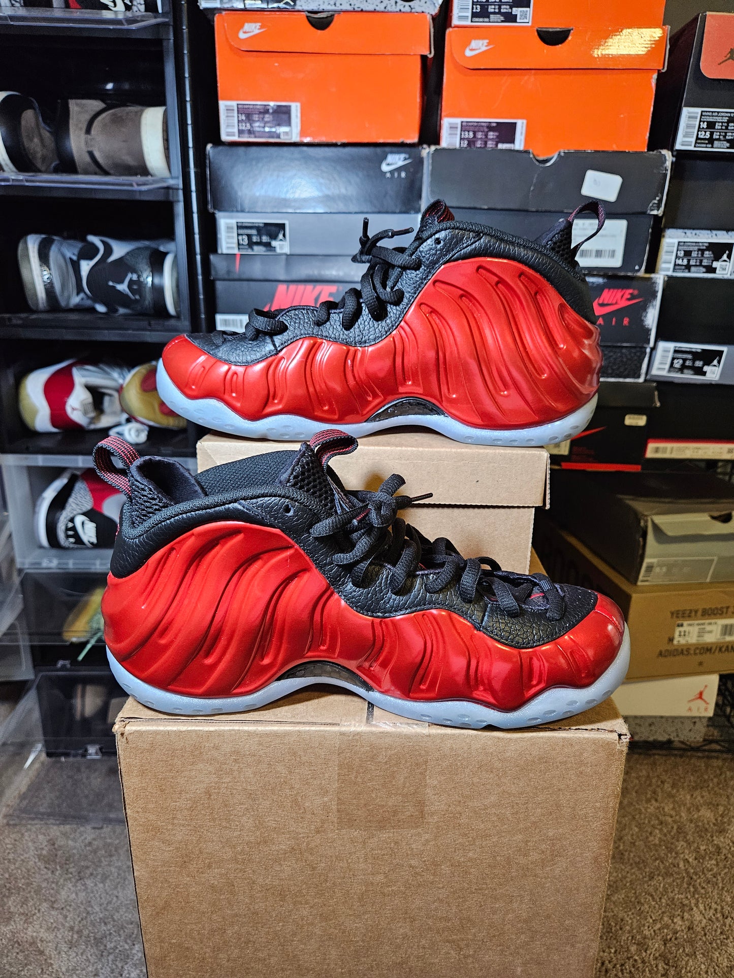 Size 9.5 - Air Foamposite One 2023 Metallic Red
