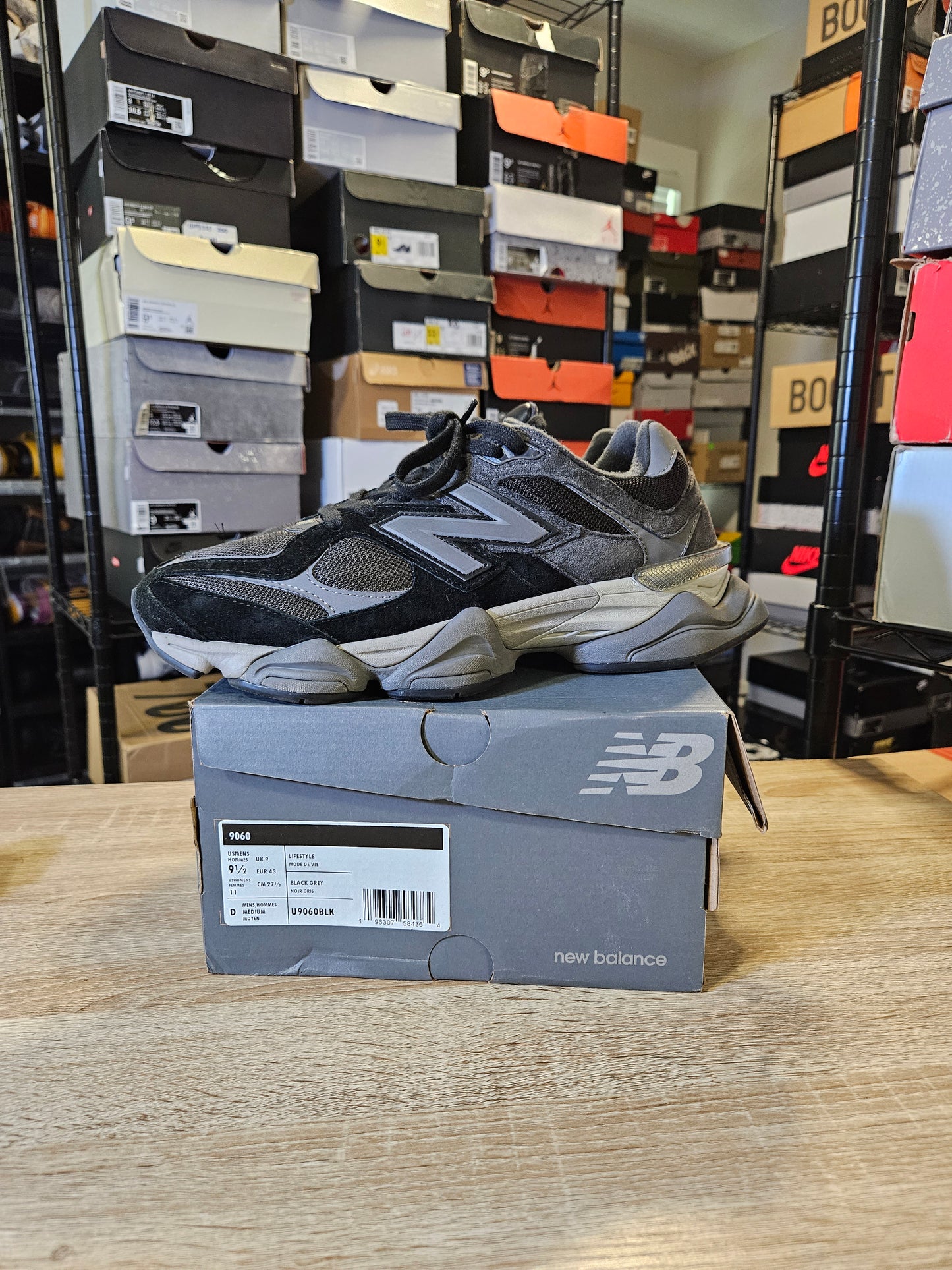 Size 9.5 - NB 9060 Black Castlerock