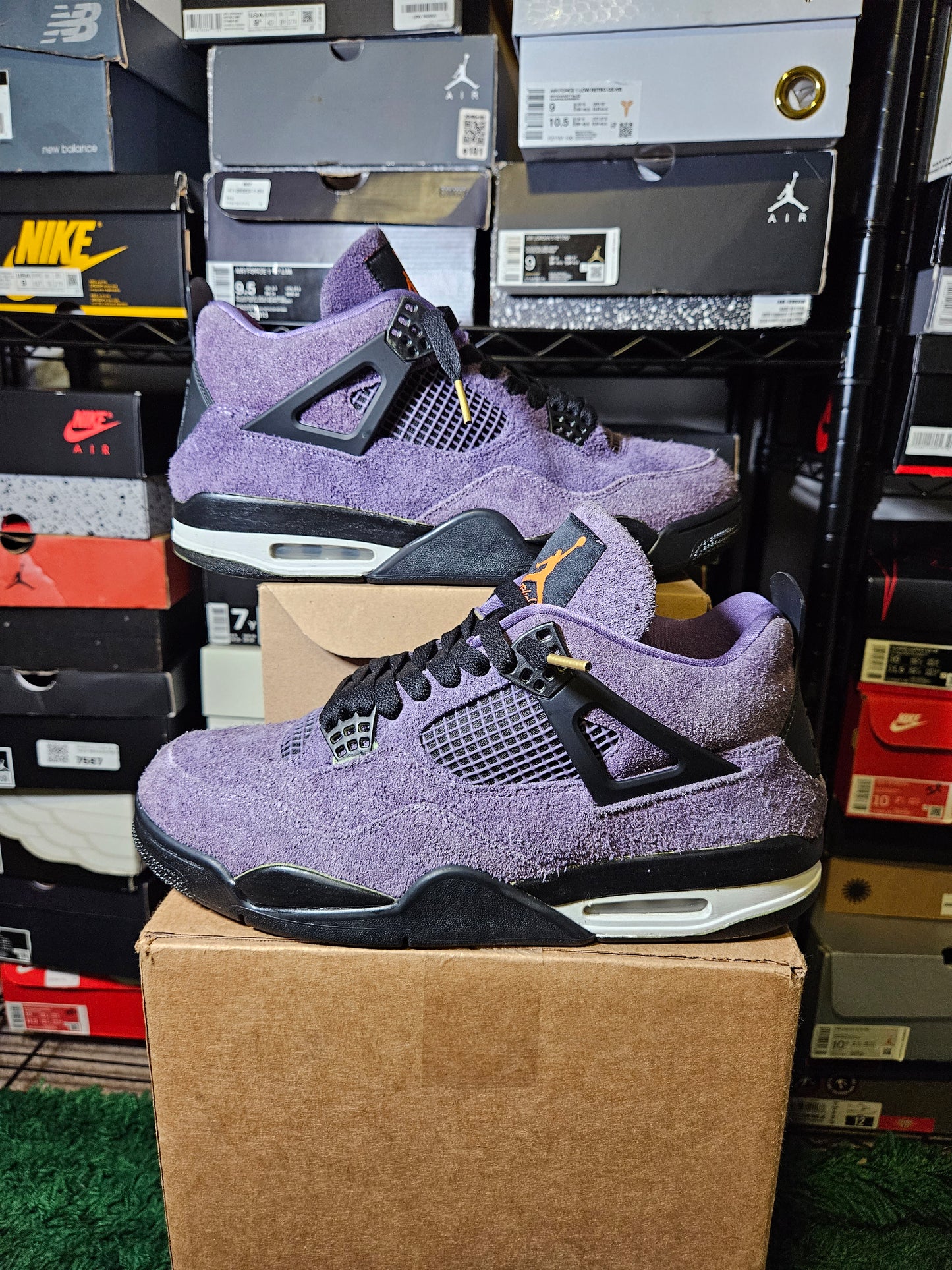 Size 14W/12.5M - AJ 4 Retro Mid Canyon Purple