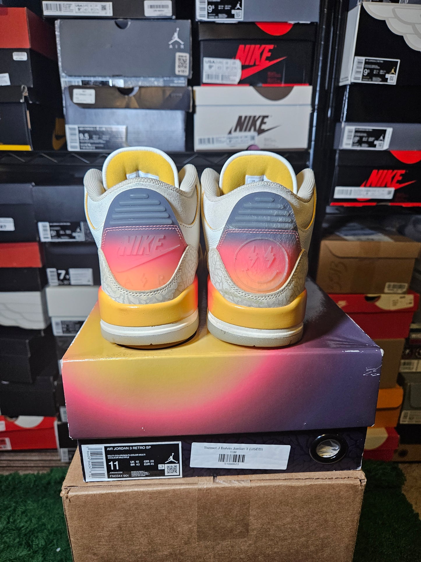 Size 11 - AJ 3 Retro x J. Balvin Mid Medellin Sunset