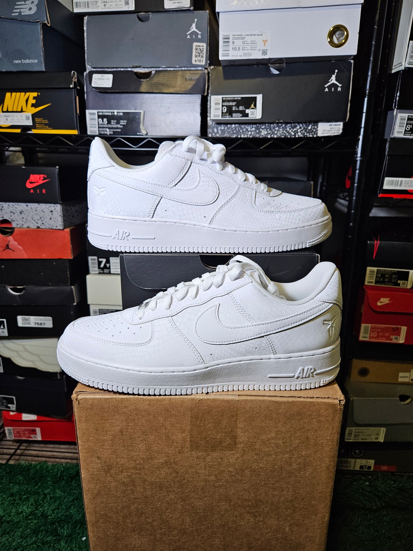 Size 12 - Kobe Bryant x Air Force 1 Low Forever White