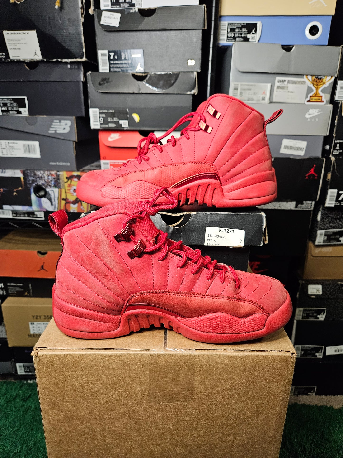 Size 7 - AJ 12 Retro Gym Red