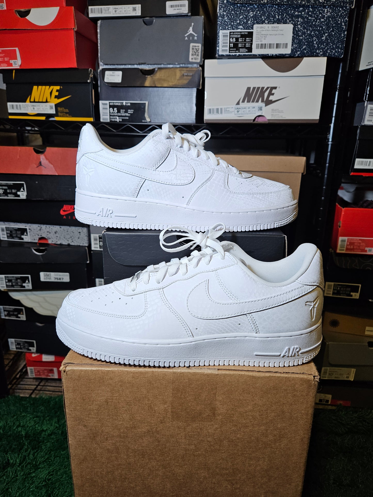 Size 12 - Kobe Bryant x Air Force 1 Low Forever White