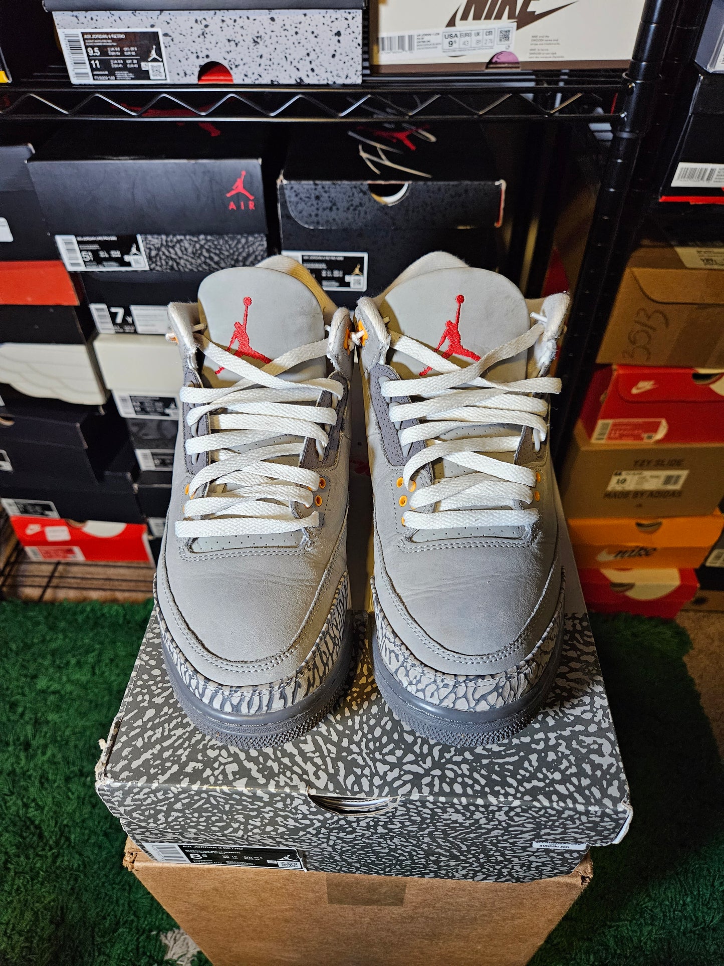 Size 8.5 - AJ 3 Retro Mid Cool Grey