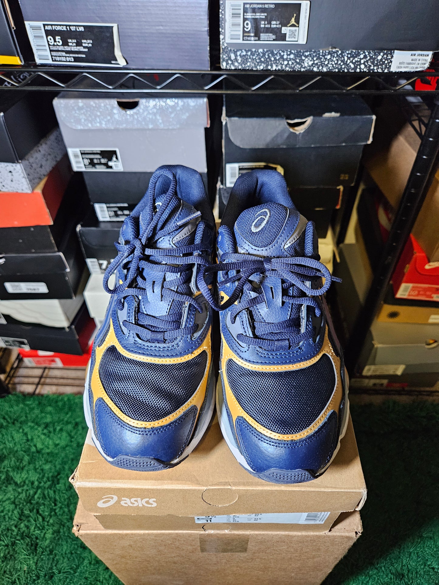 Size 9.5 - ASICS Gel NYC Midnight Gold