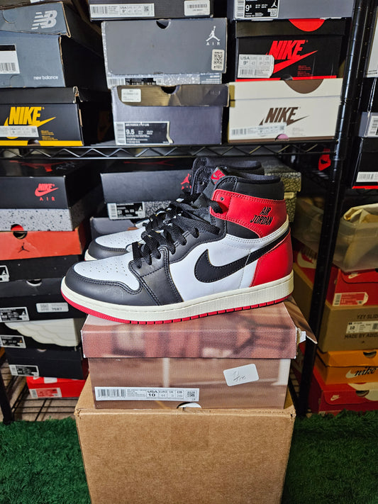 Size 10 - AJ 1 Retro OG High Black Toe Reimagined