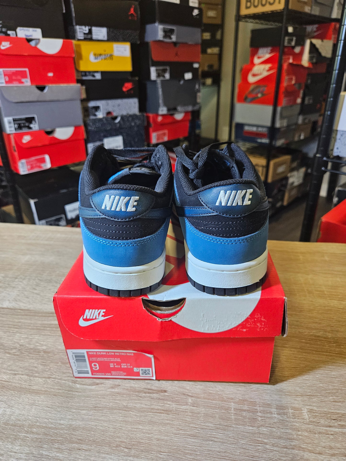 Size 9 - Dunk Low Airbrush Industrial Blue