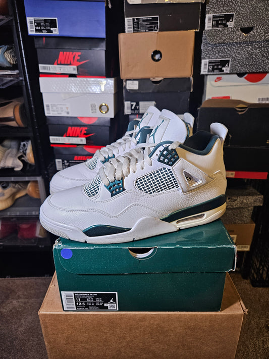 Size 11 - AJ 4 Retro Oxidized Green