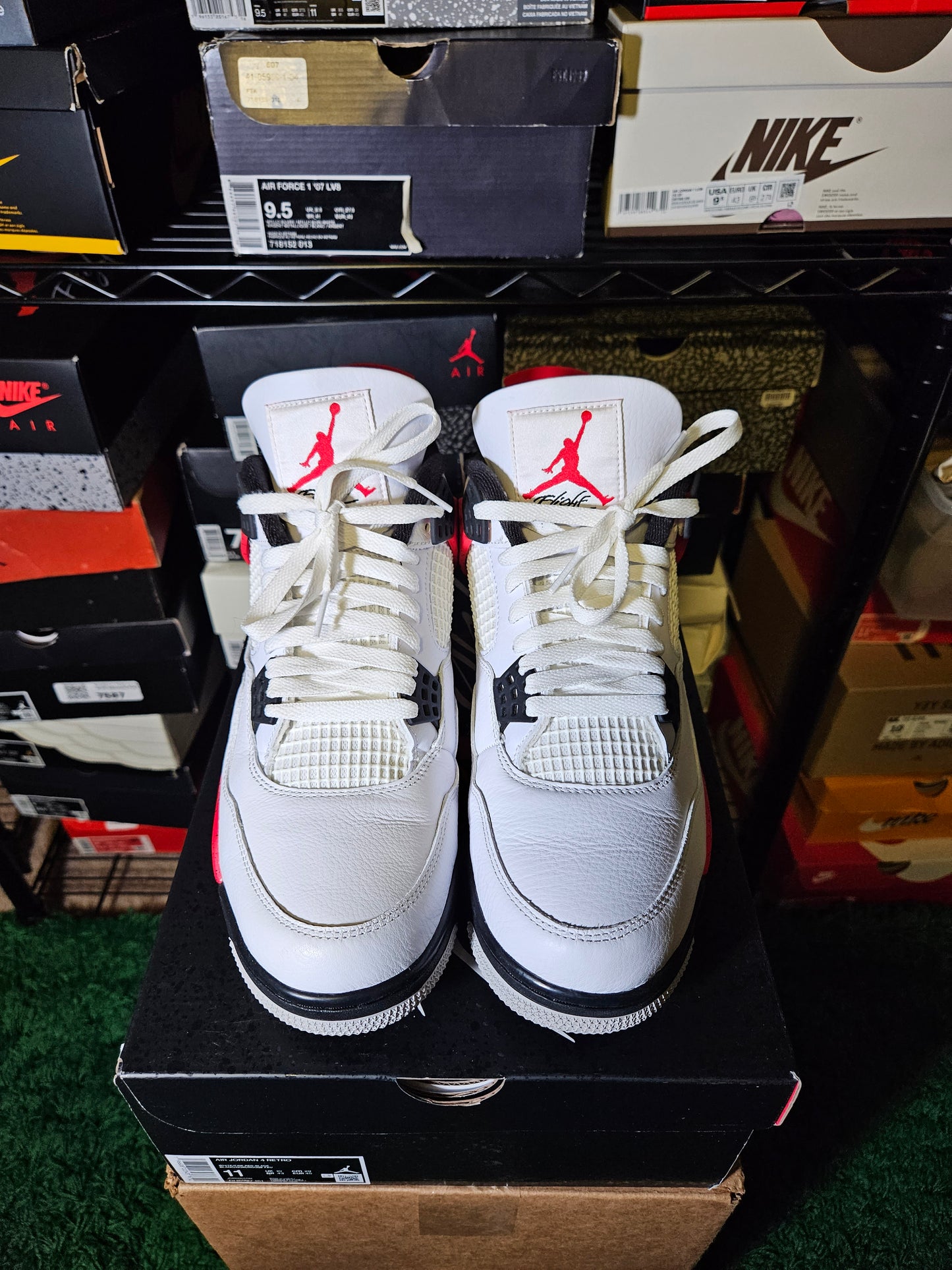 Size 11 - AJ 4 Retro Mid Red Cement