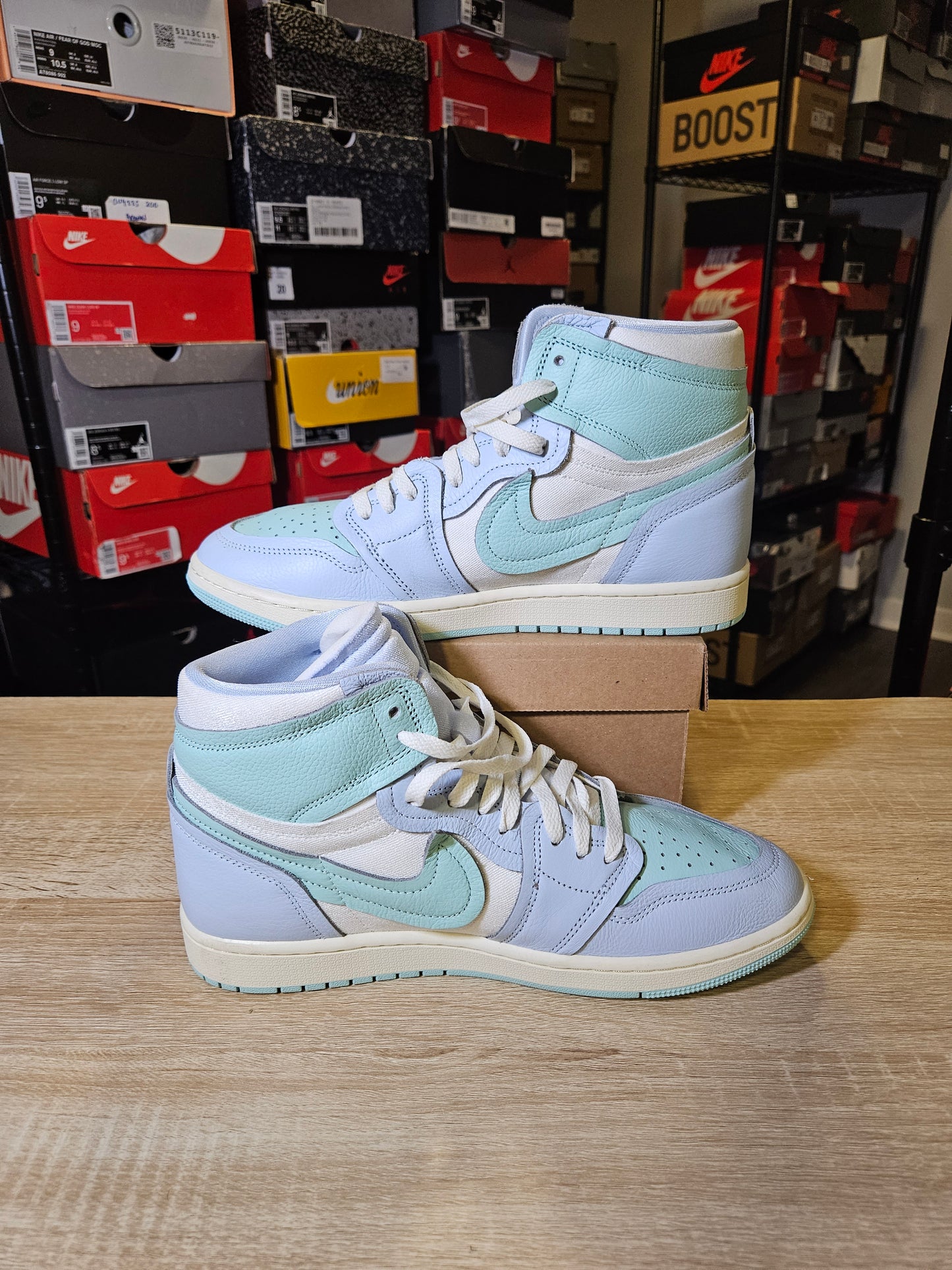 Size 11.5W/10M - Air Jordan 1 Method of Make High Hydrogen Blue Light Dew